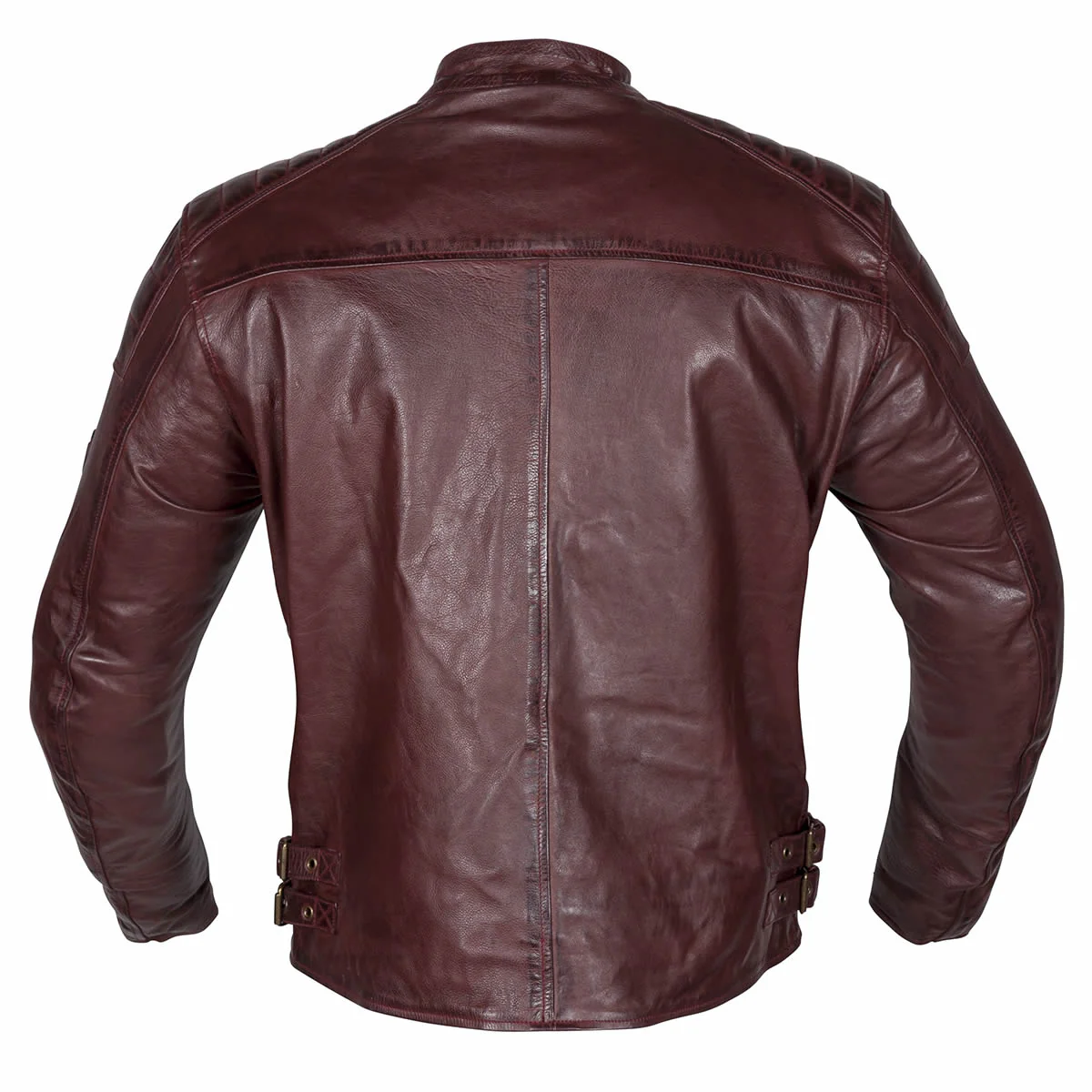 Redux Brown Leather Motorcycle Jacket - Image 3