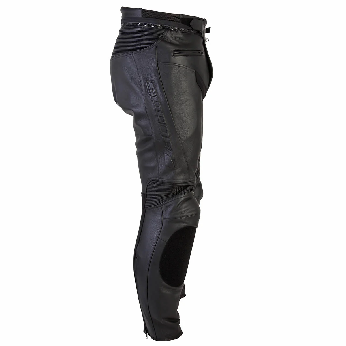 Nero Black Leather Motorcycle Trousers - Image 2