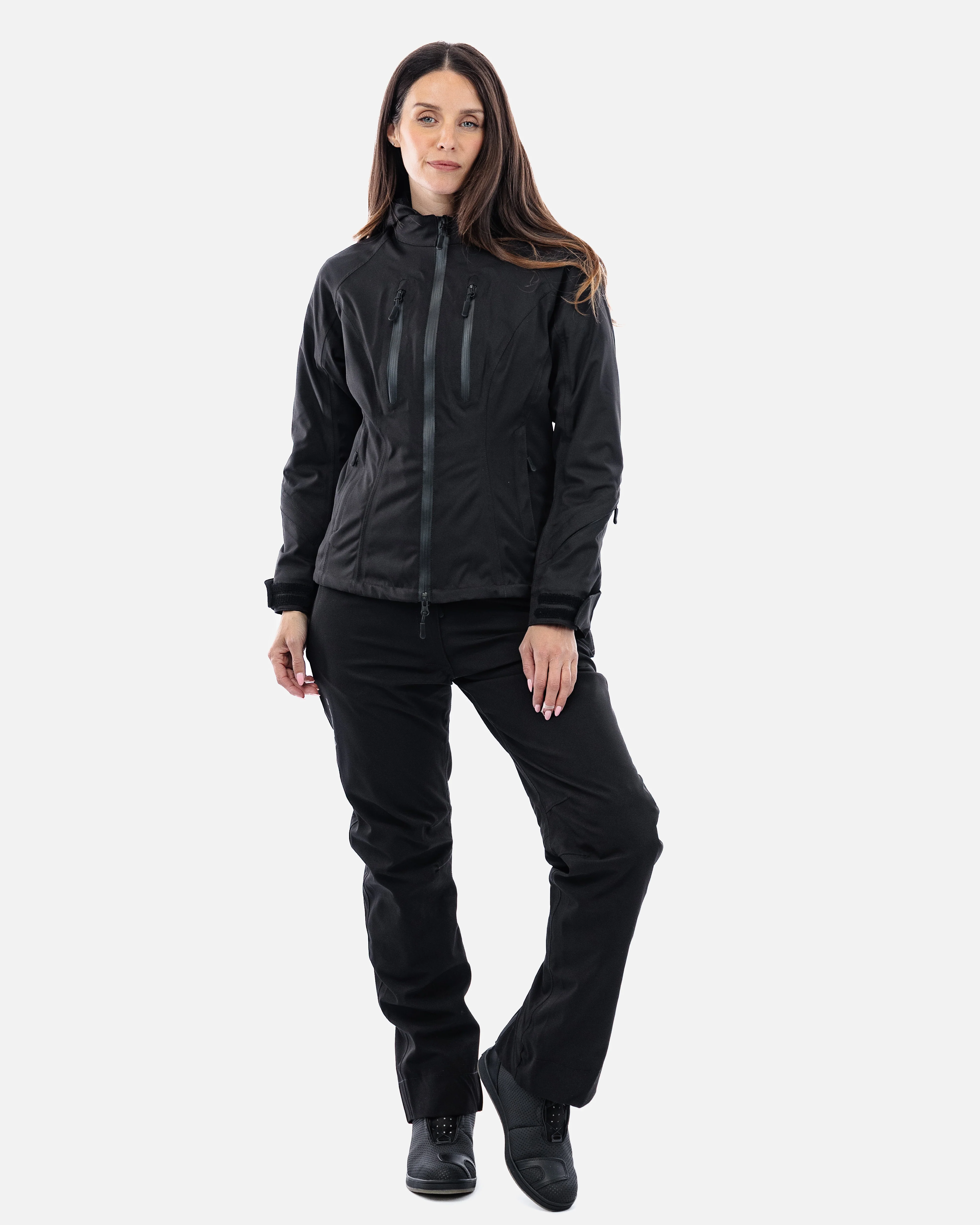 Lula Black Ladies Motorcycle Jacket - Image 3