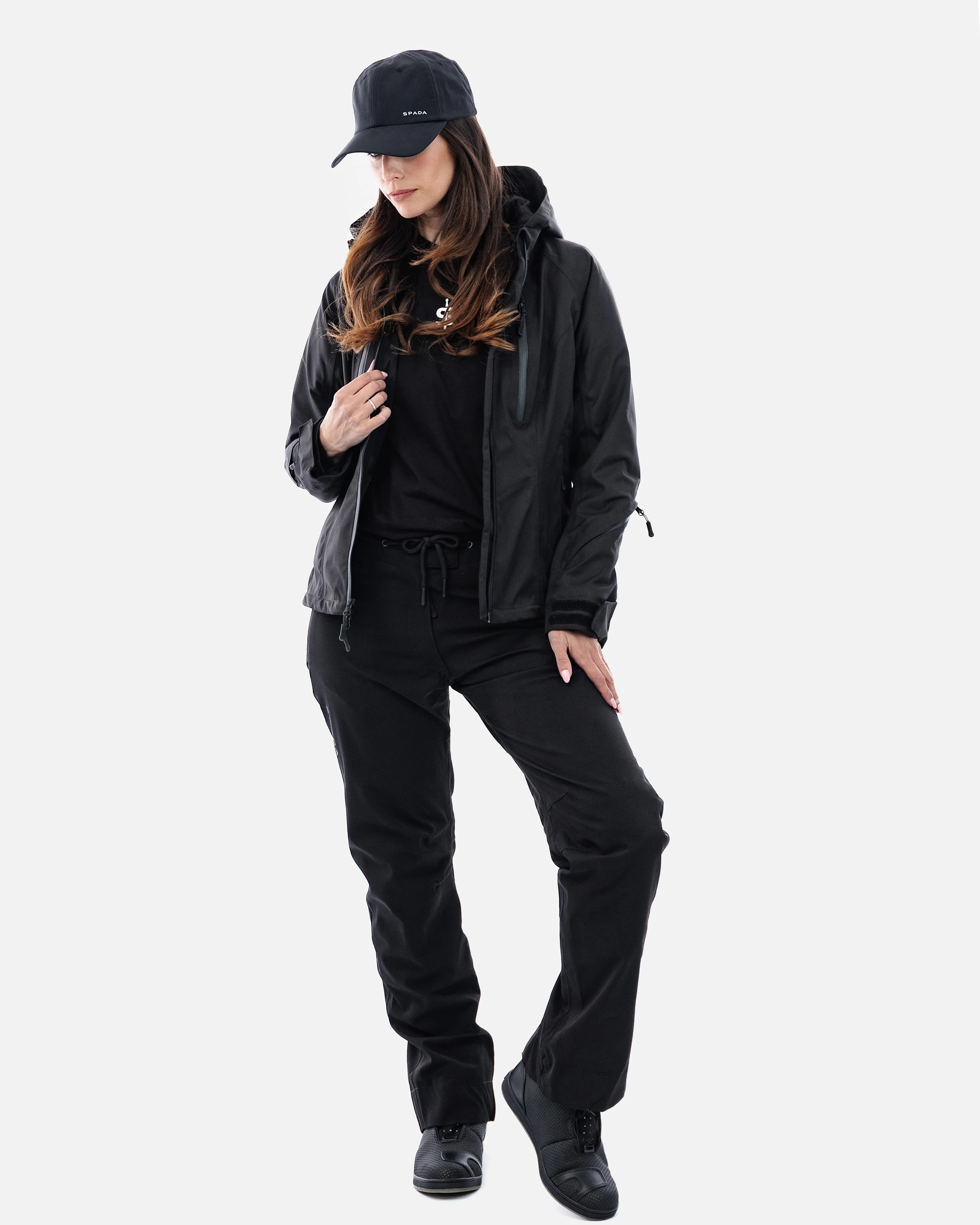 Lula Black Ladies Motorcycle Jacket - Image 7