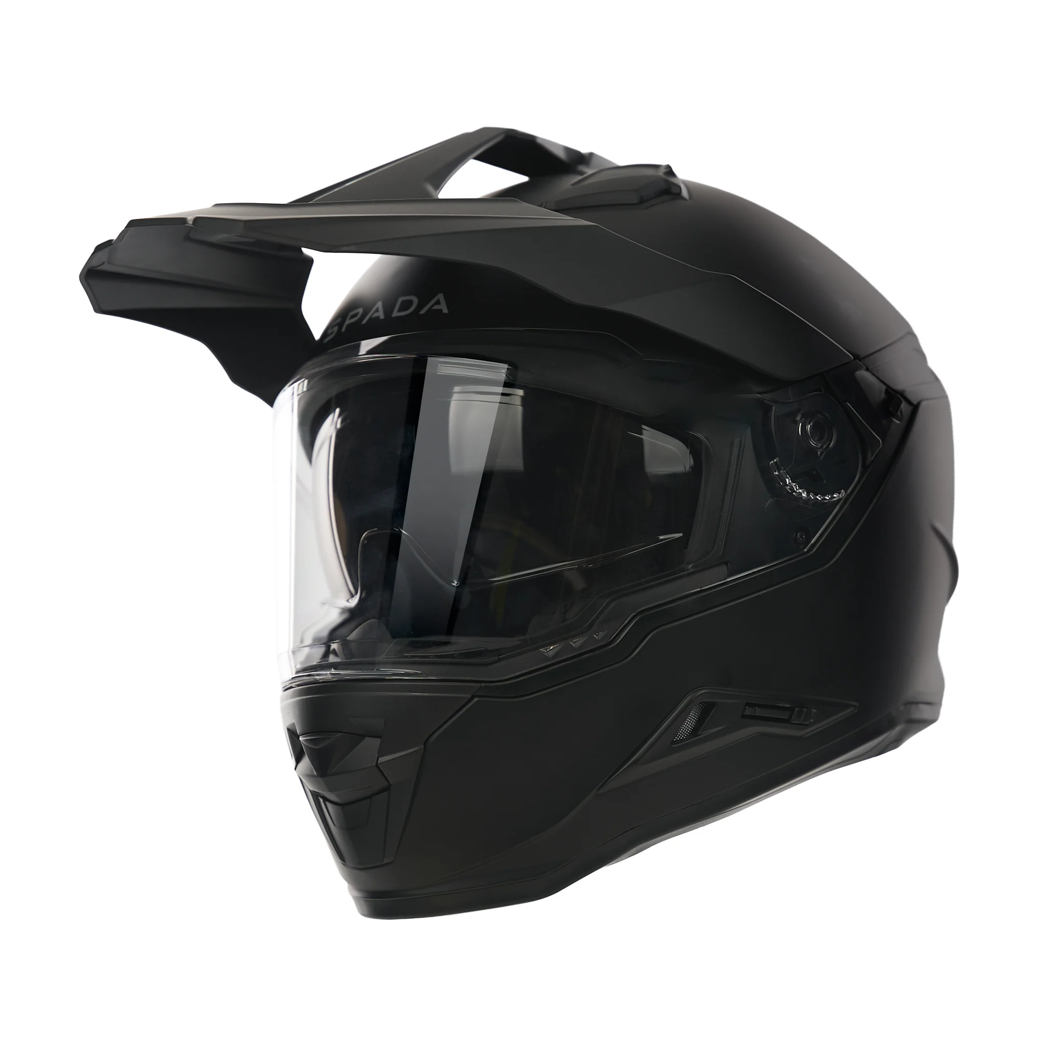 Nitride Matt Black Full Face Adventure Motorbike Helmet - Image 2