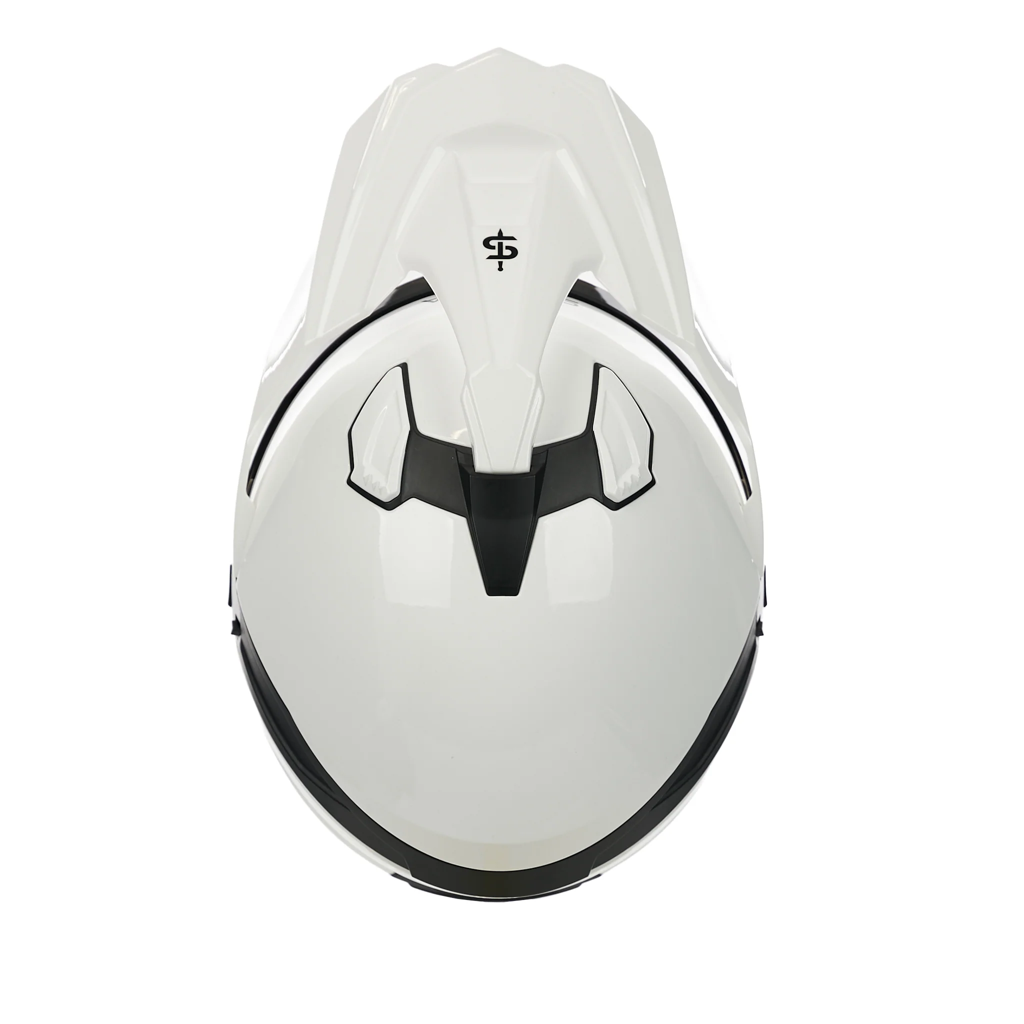 Nitride White Full Face Adventure Motorbike Helmet - Image 5