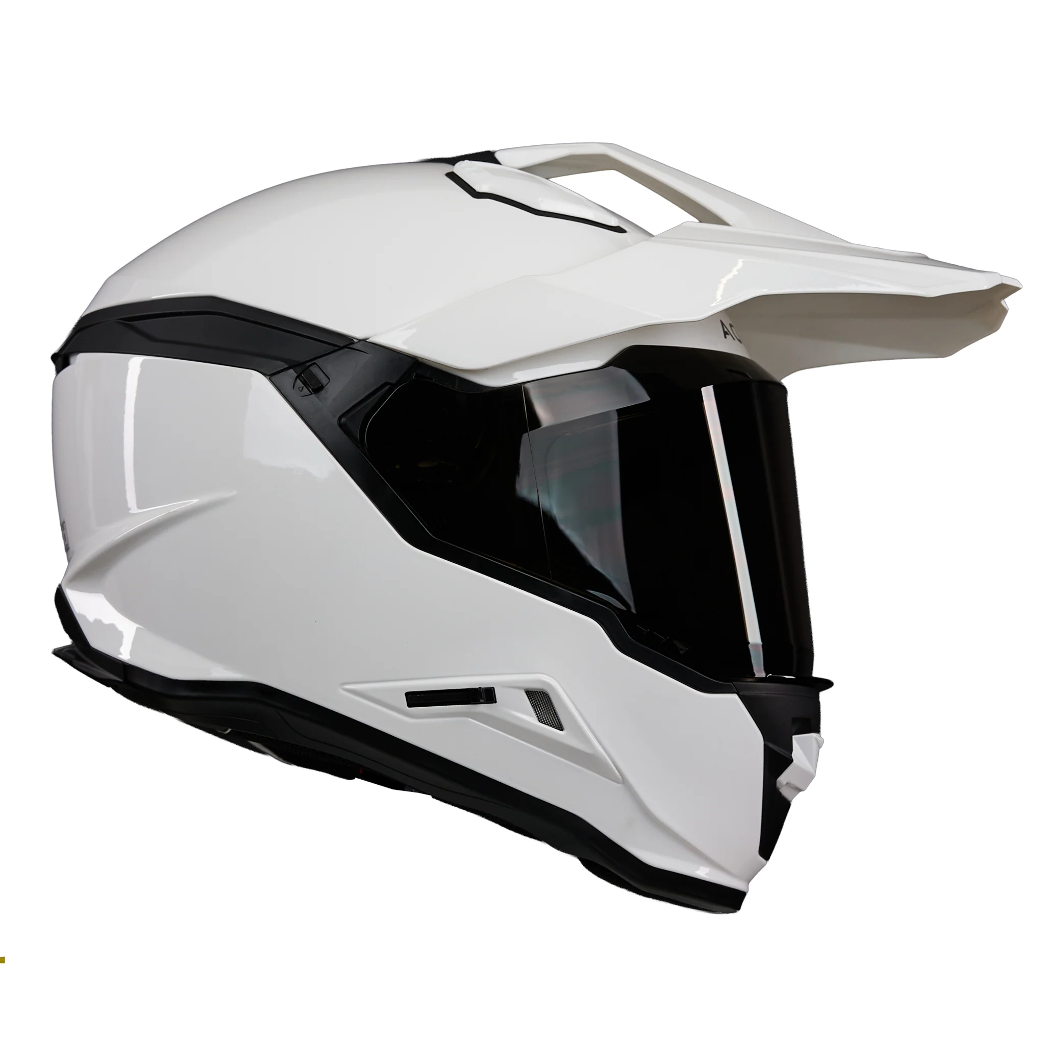 Nitride White Full Face Adventure Motorbike Helmet - Image 7