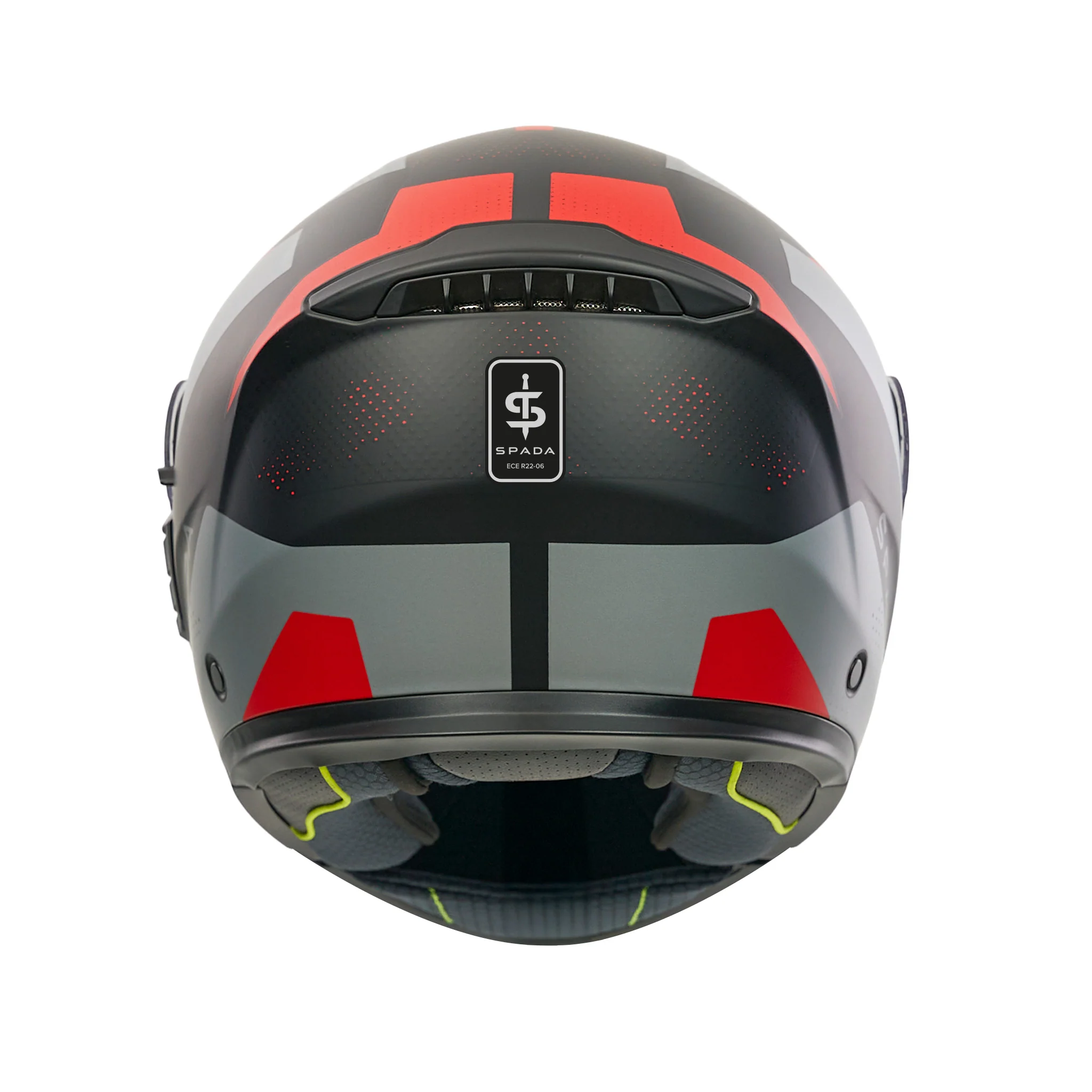Orion 2 Geo Camo Matt Red Flip Up Motorbike Helmet - Image 4