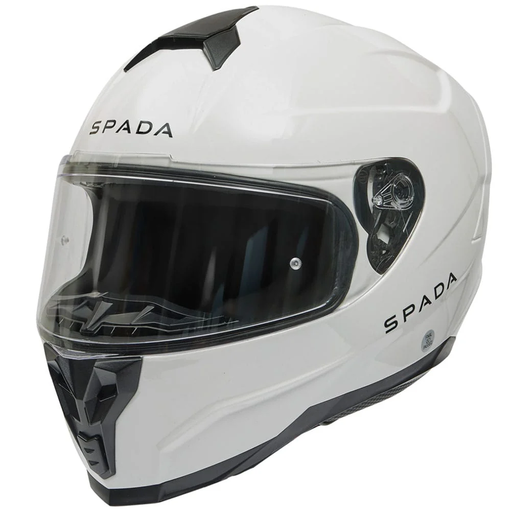 Raiden 2 White Full Face Motorbike Helmet