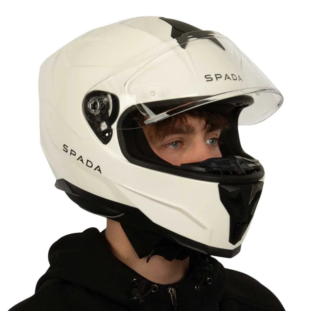 Raiden 2 White Full Face Motorbike Helmet - Image 4