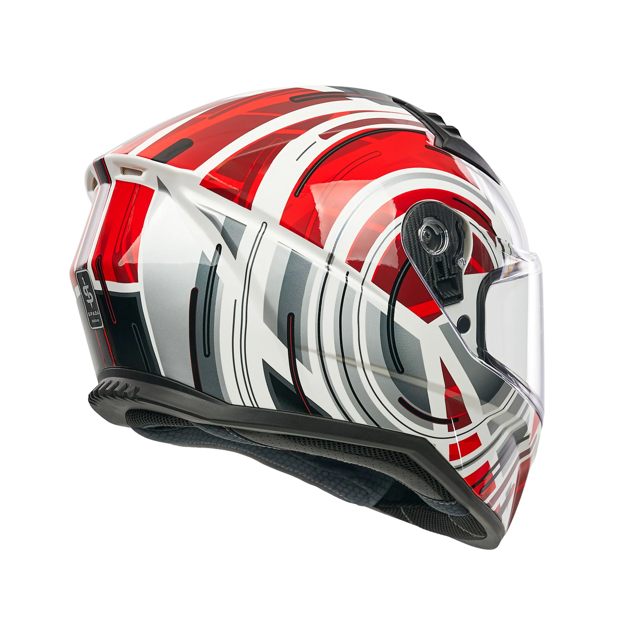 Raiden 3 Cyclone Red Full Face Motorbike Helmet - Image 6