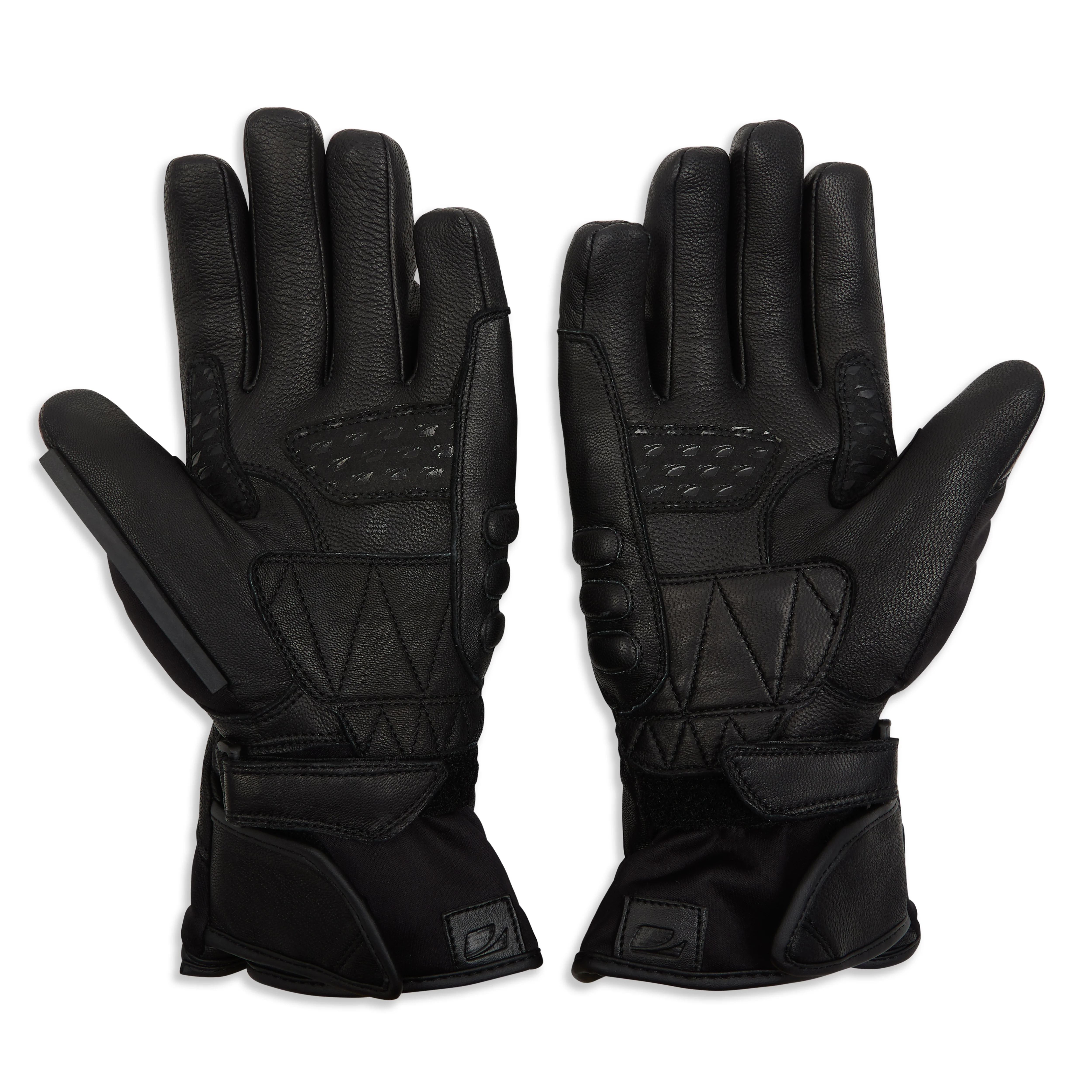 Shadow Black Motorcycle Gloves - Image 2