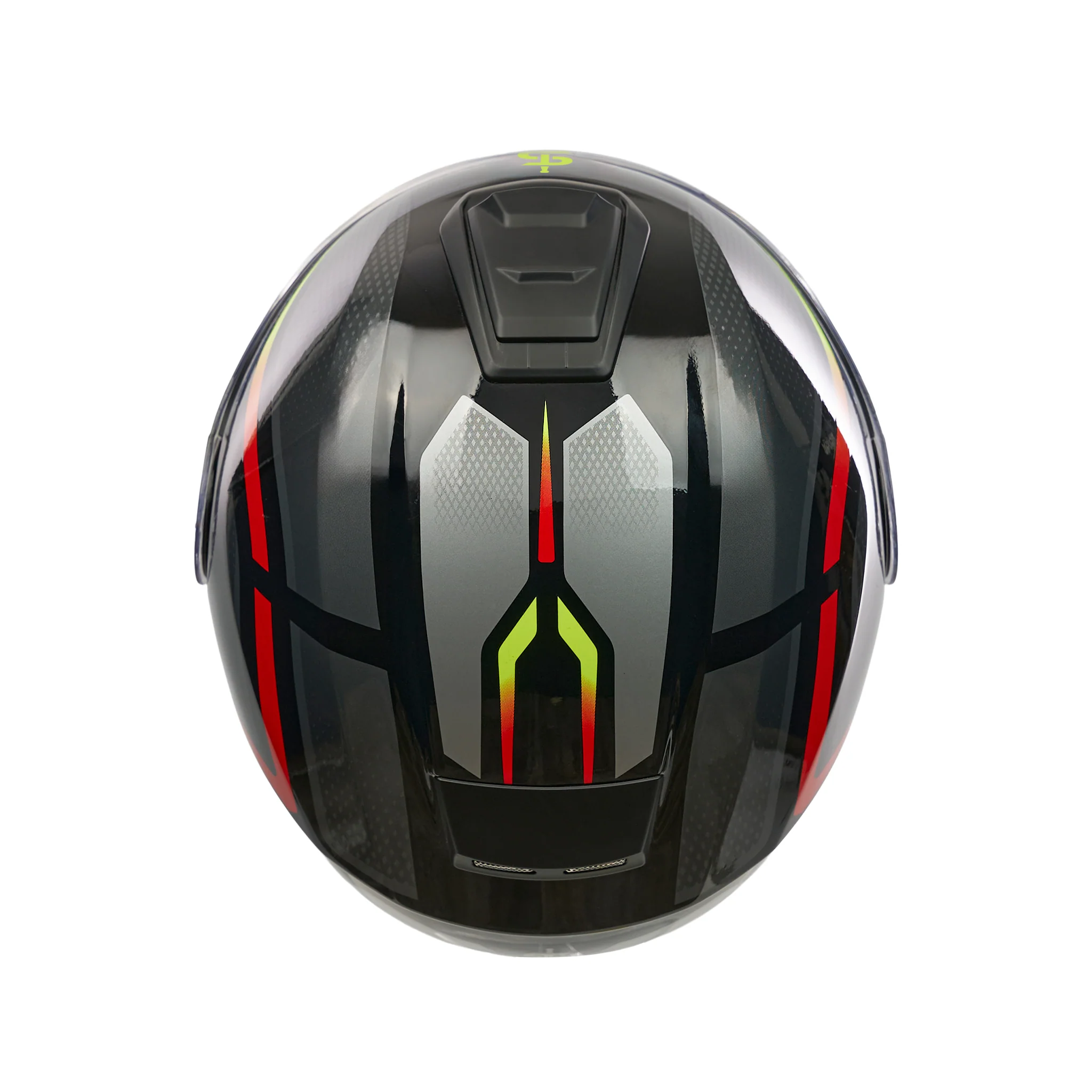 Sirius Flow Orange Flip Up Motorbike Helmet - Image 5