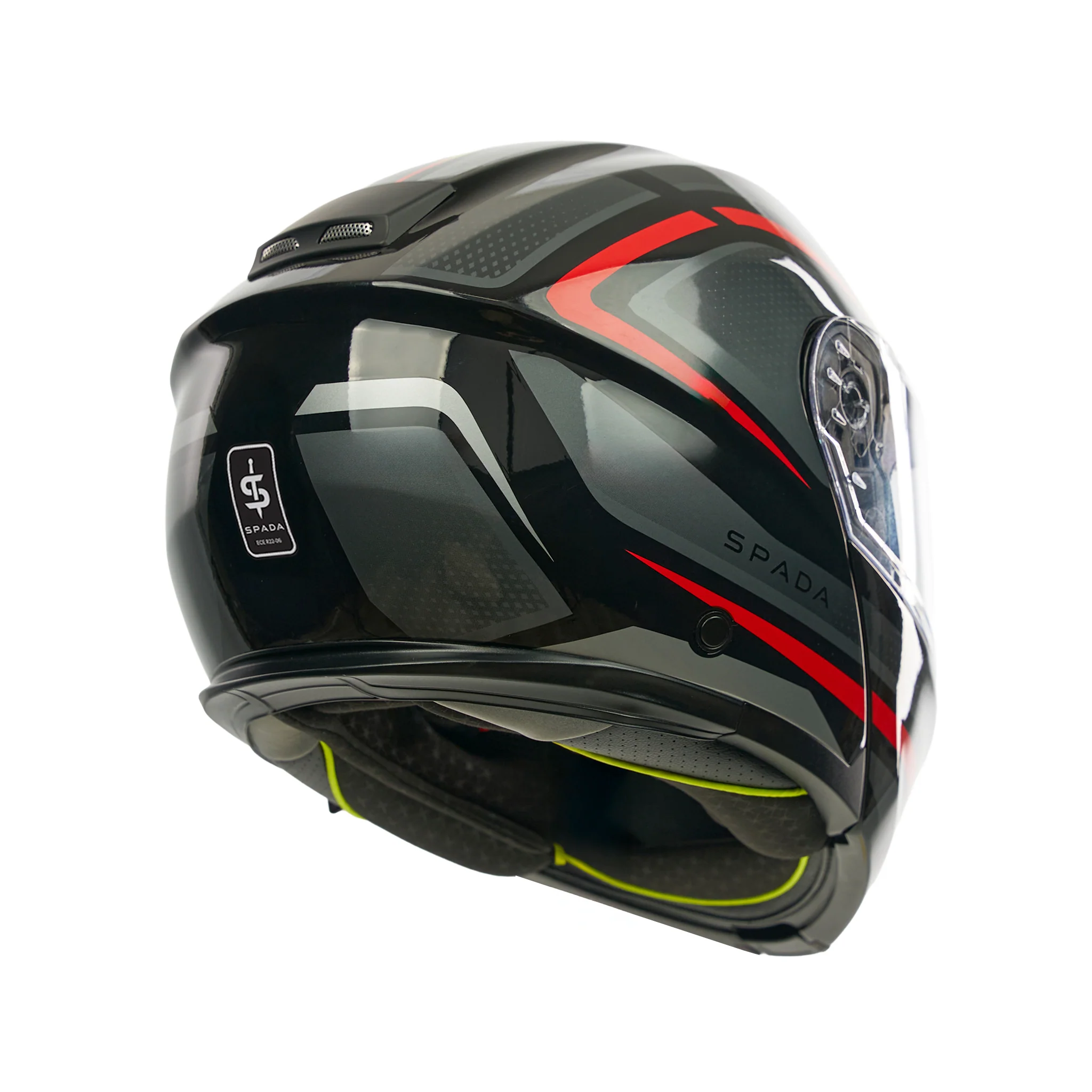 Sirius Flow Orange Flip Up Motorbike Helmet - Image 7