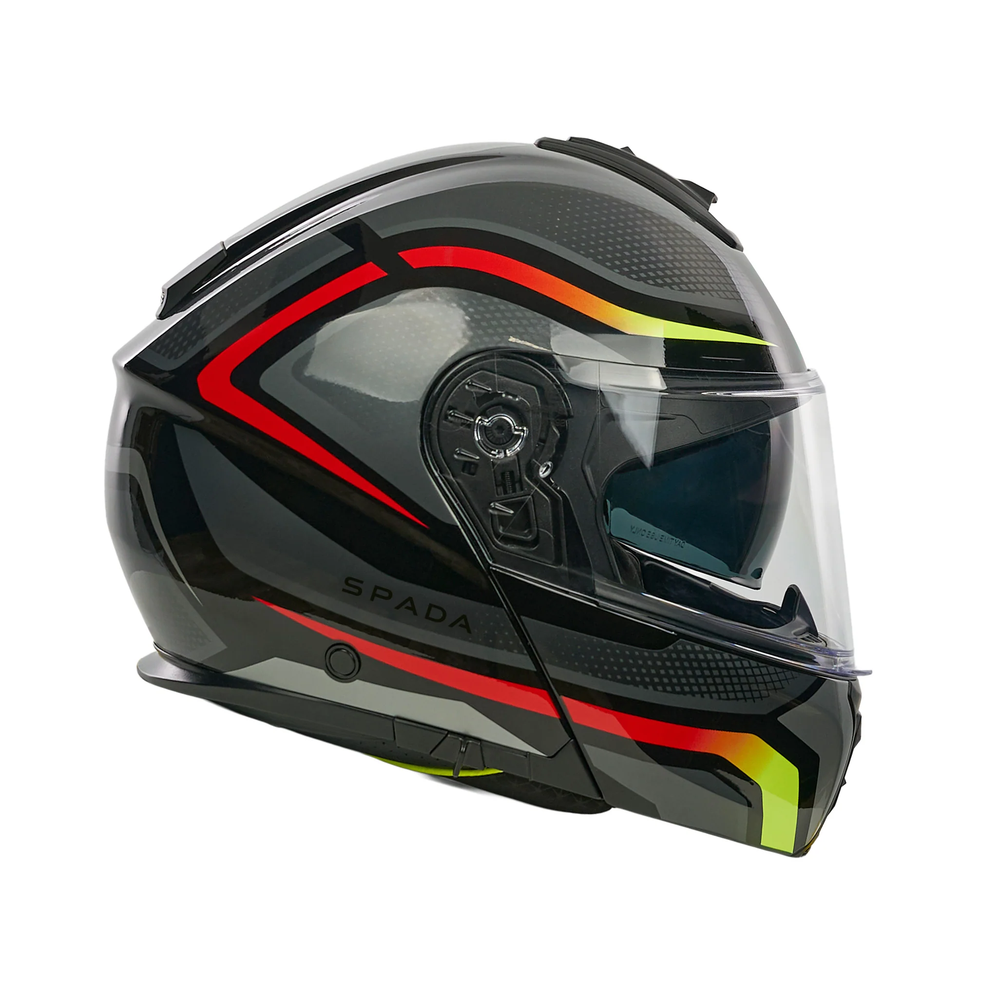 Sirius Flow Orange Flip Up Motorbike Helmet - Image 8
