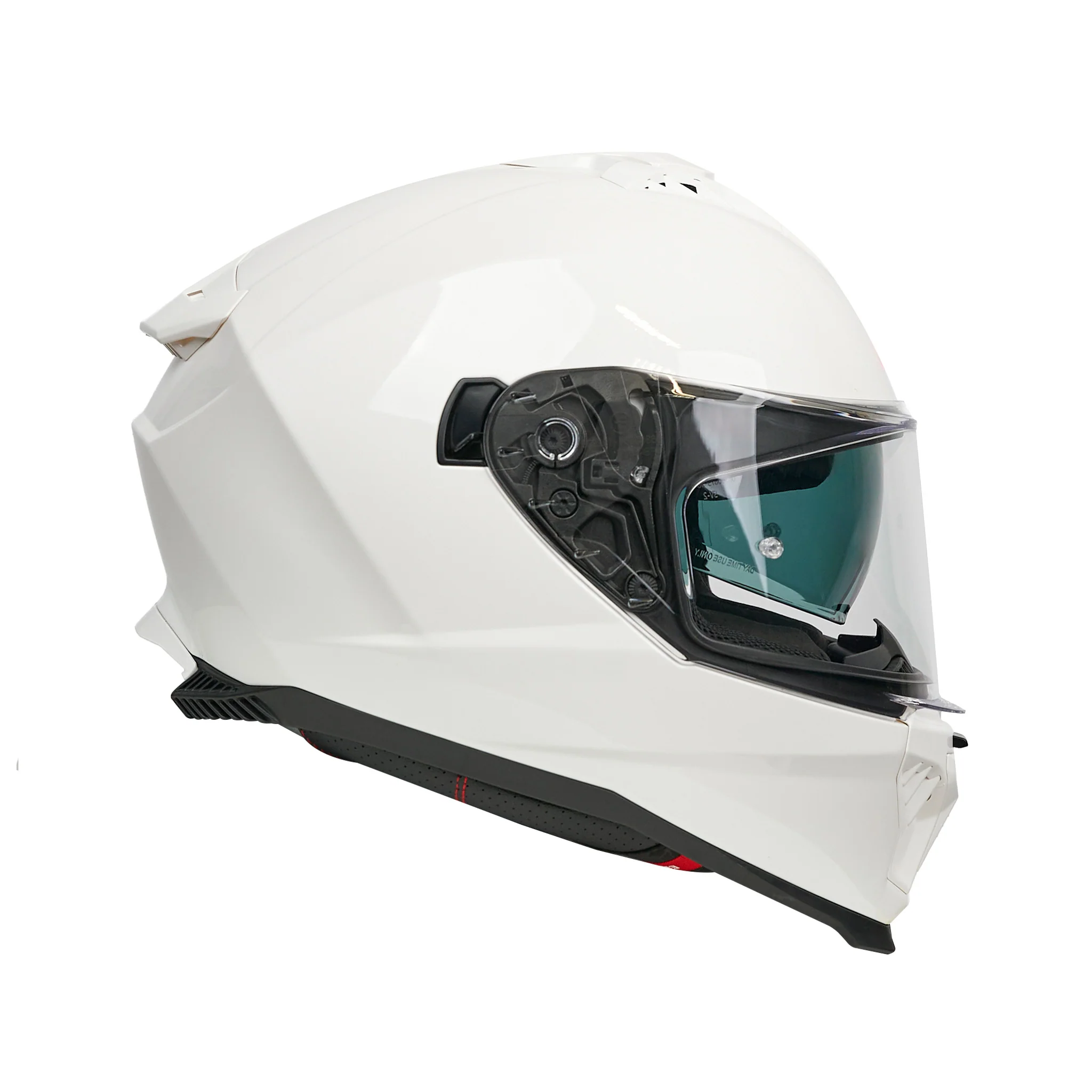SP18 White Full Face Motorbike Helmet - Image 6