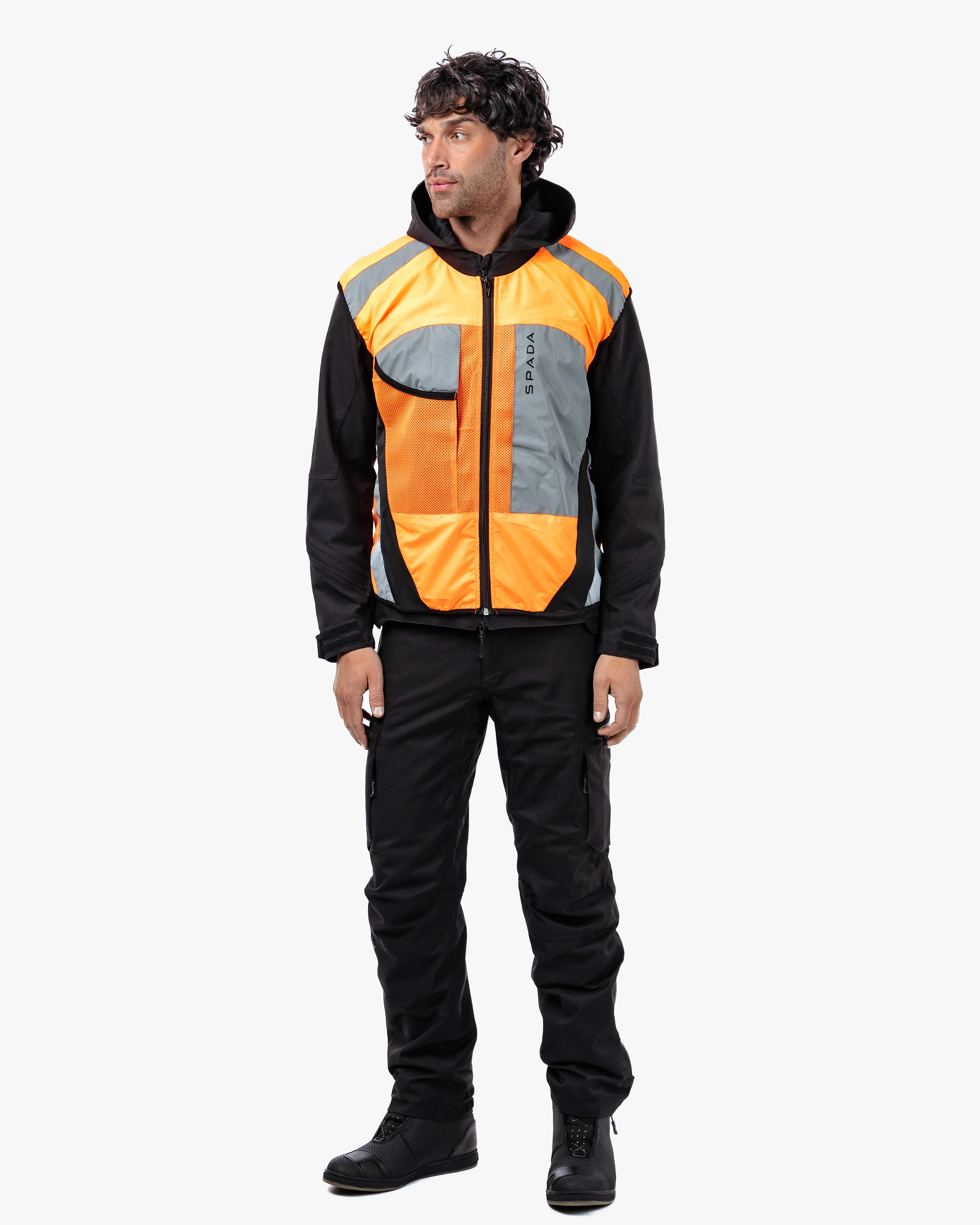 Spark Orange Fluorescent Visibility Vest - Image 3