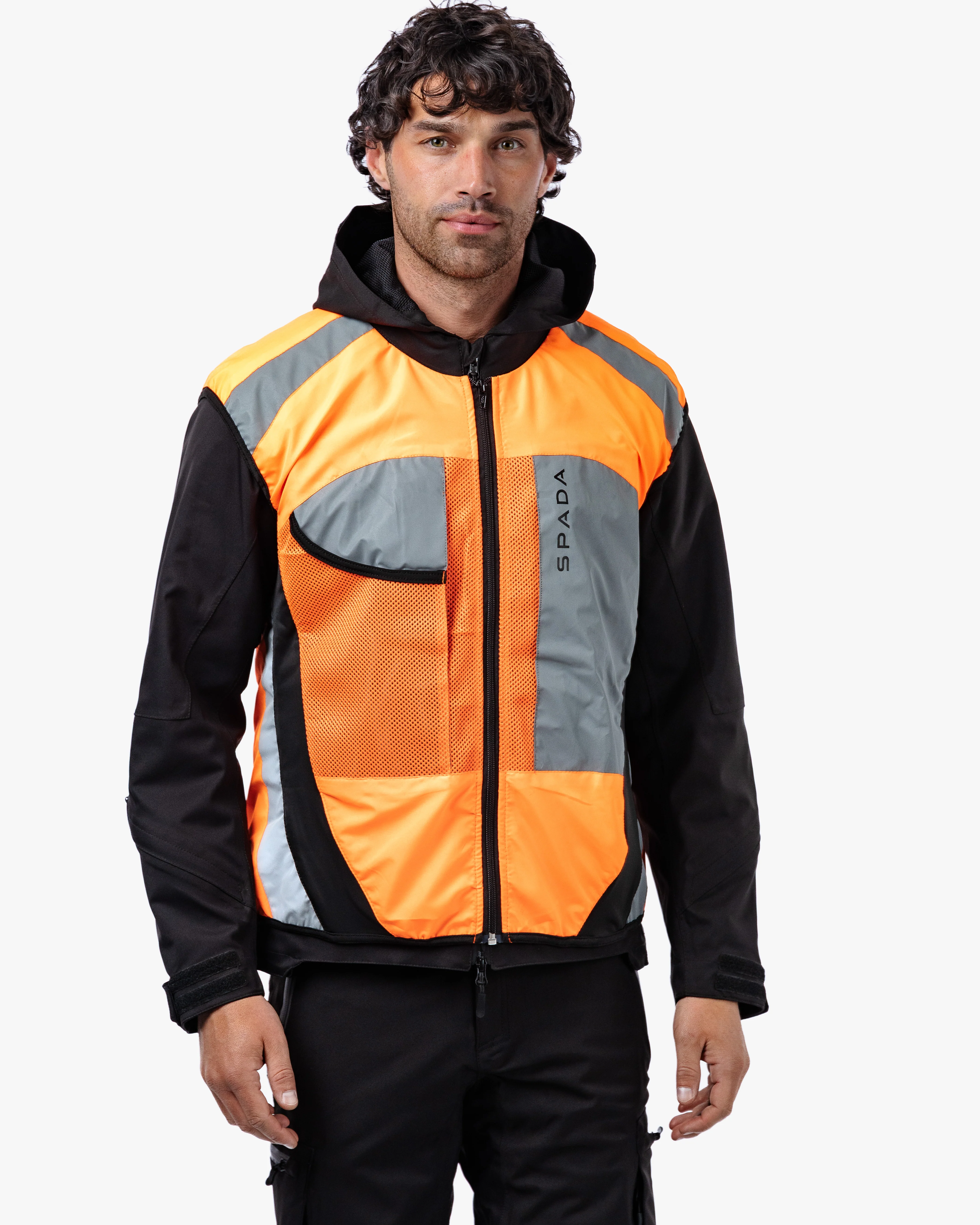 Spark Orange Fluorescent Visibility Vest - Image 4