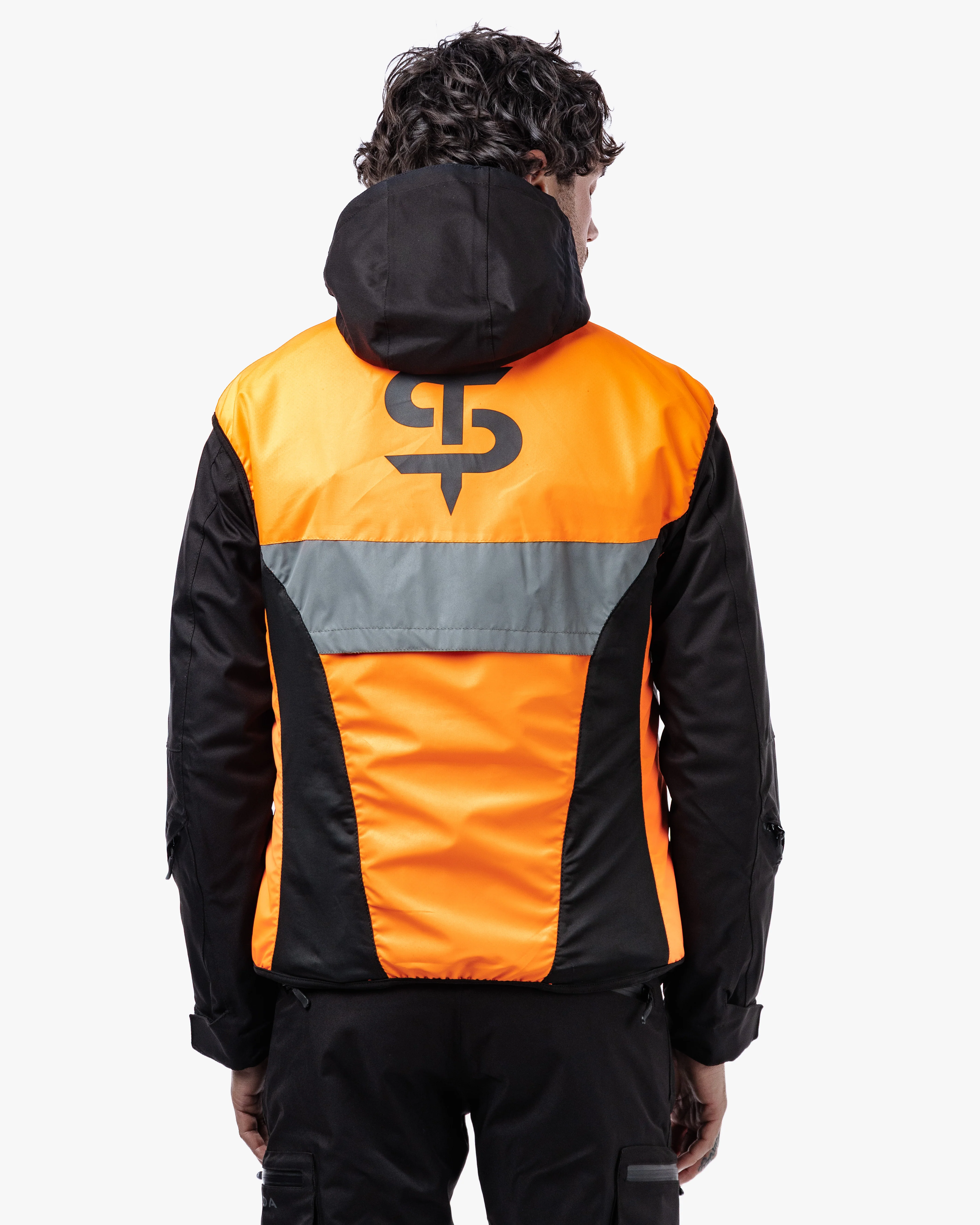 Spark Orange Fluorescent Visibility Vest - Image 5