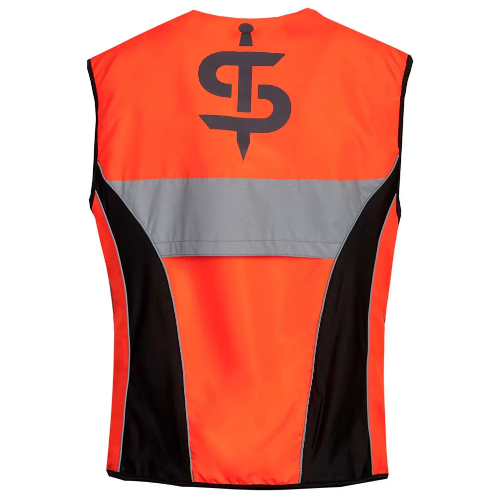 Spark Orange Fluorescent Visibility Vest - Image 7