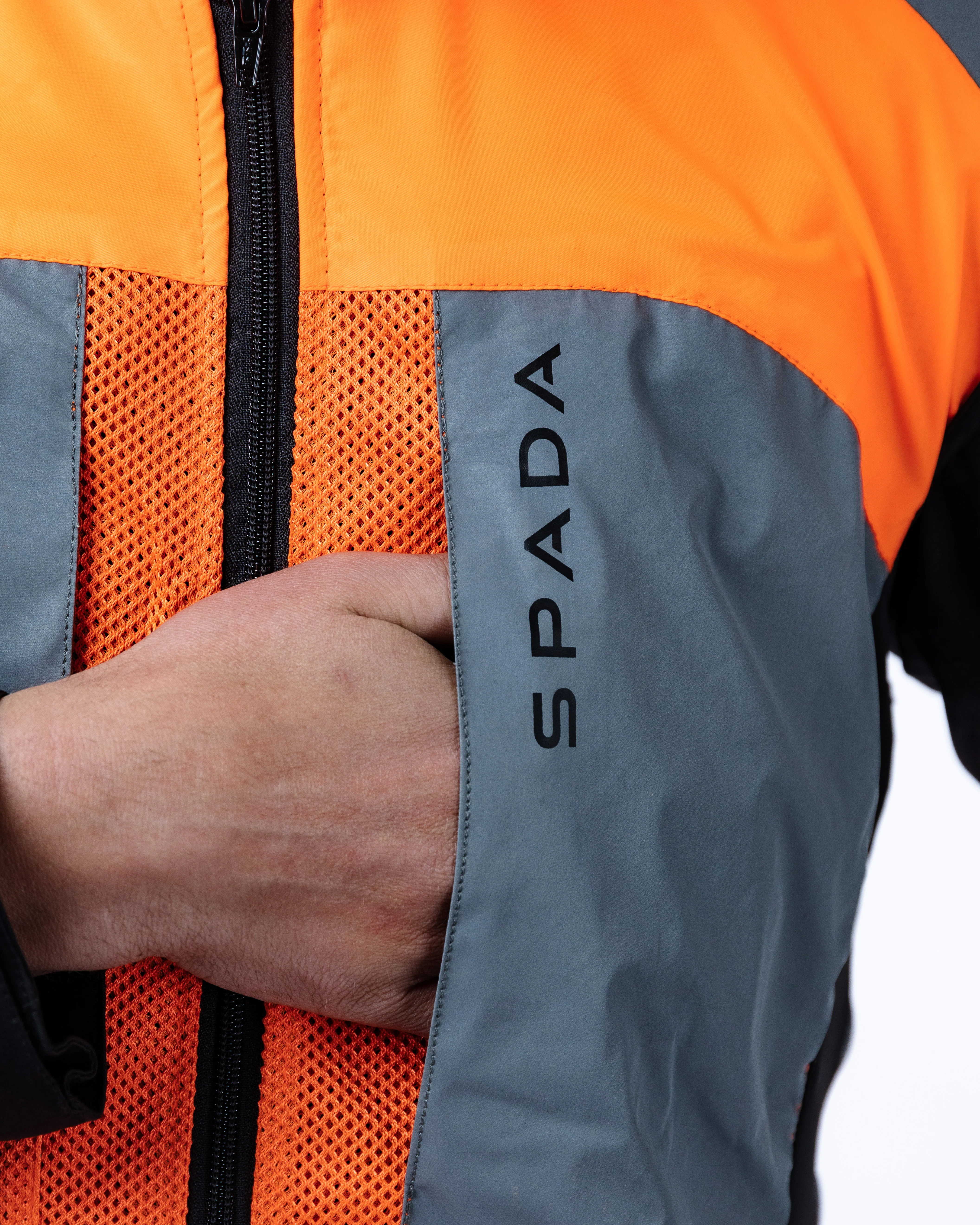 Spark Orange Fluorescent Visibility Vest - Image 8