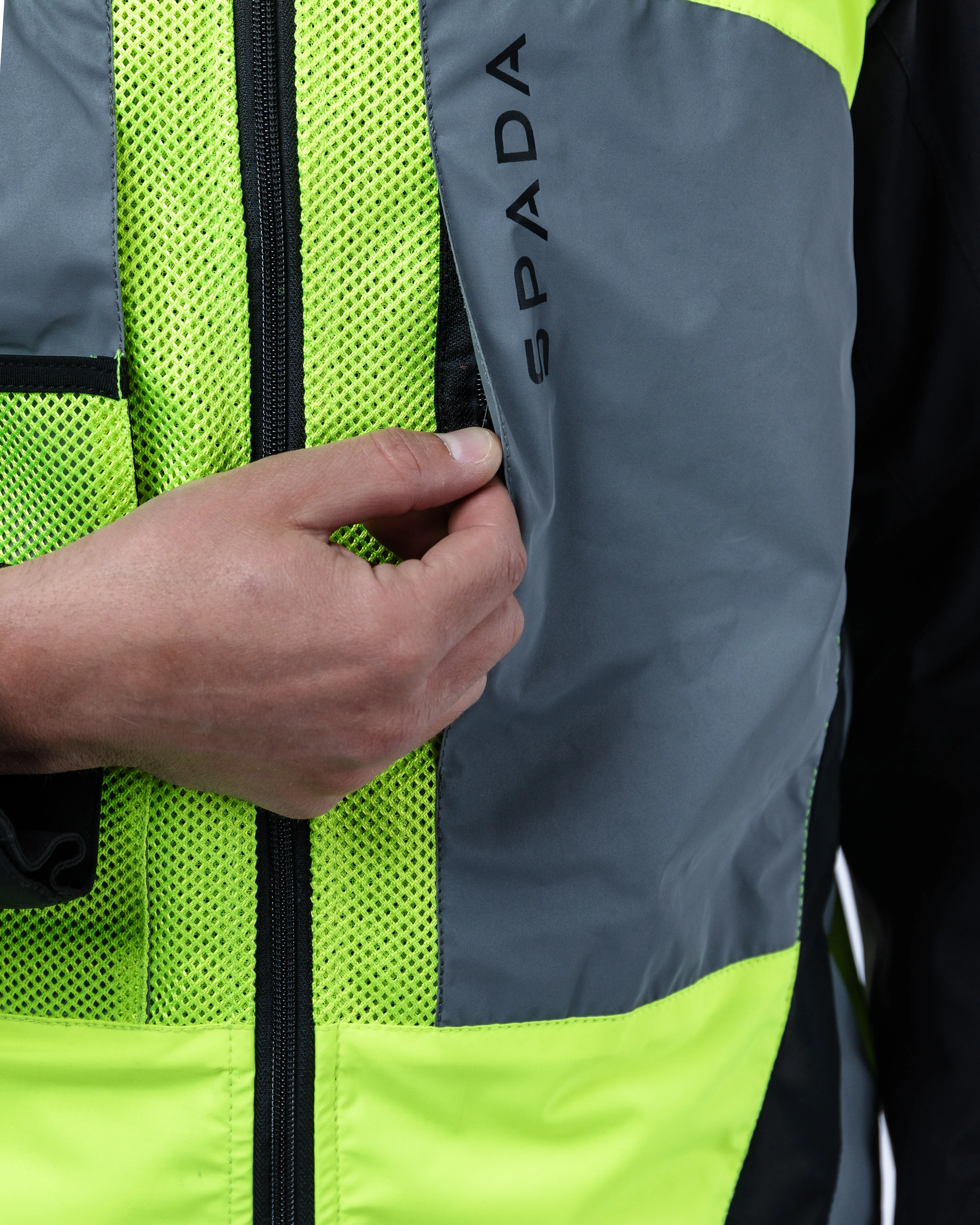 Spark Yellow Fluorescent Visibility Vest - Image 12
