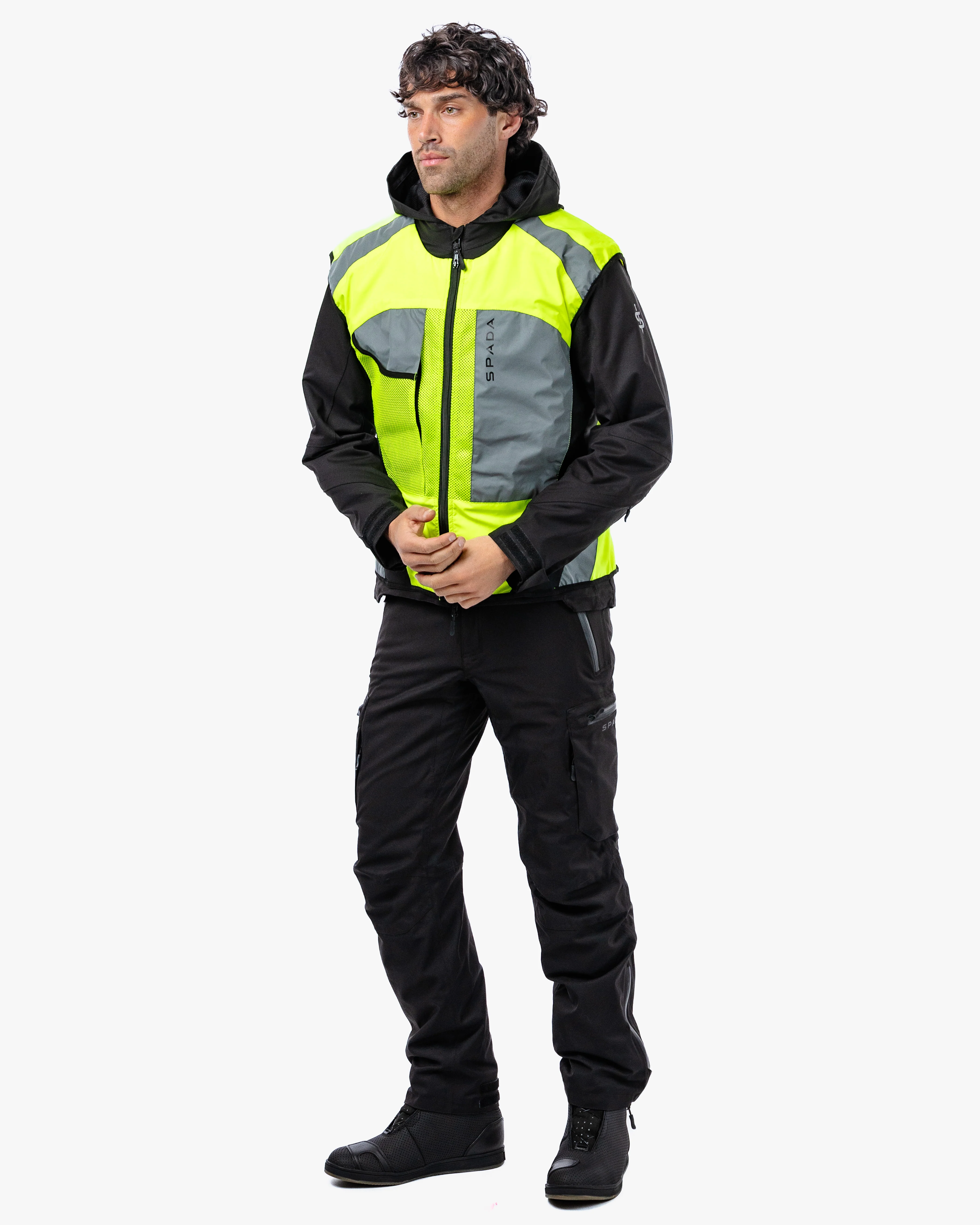 Spark Yellow Fluorescent Visibility Vest - Image 4