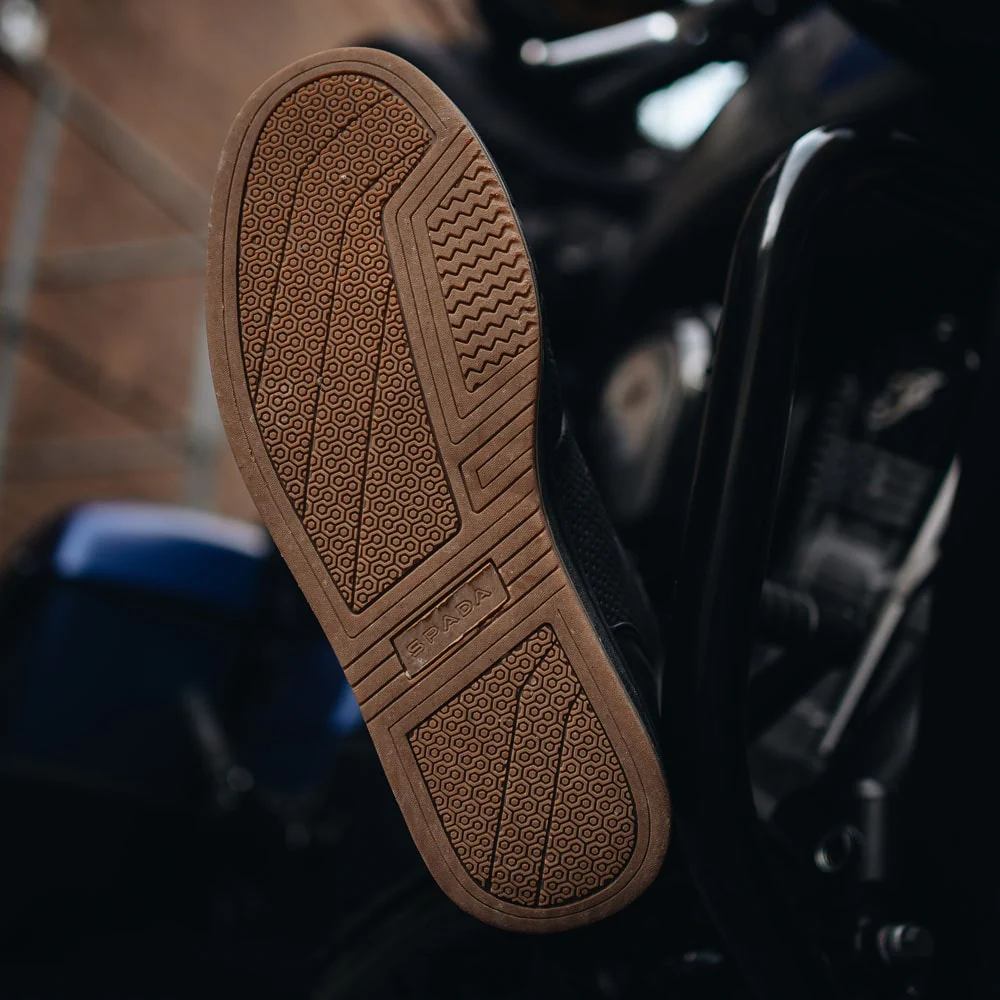 Tachi Black High Top Motorcycle Trainers - Image 7