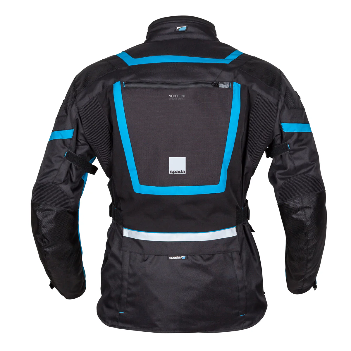 Base Black & Blue Textile Motorcycle Jacket - Image 2