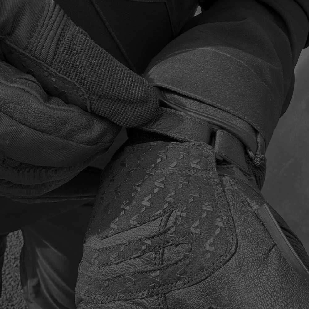 Junction Black Waterproof Textile Motorcycle Gloves - Image 4