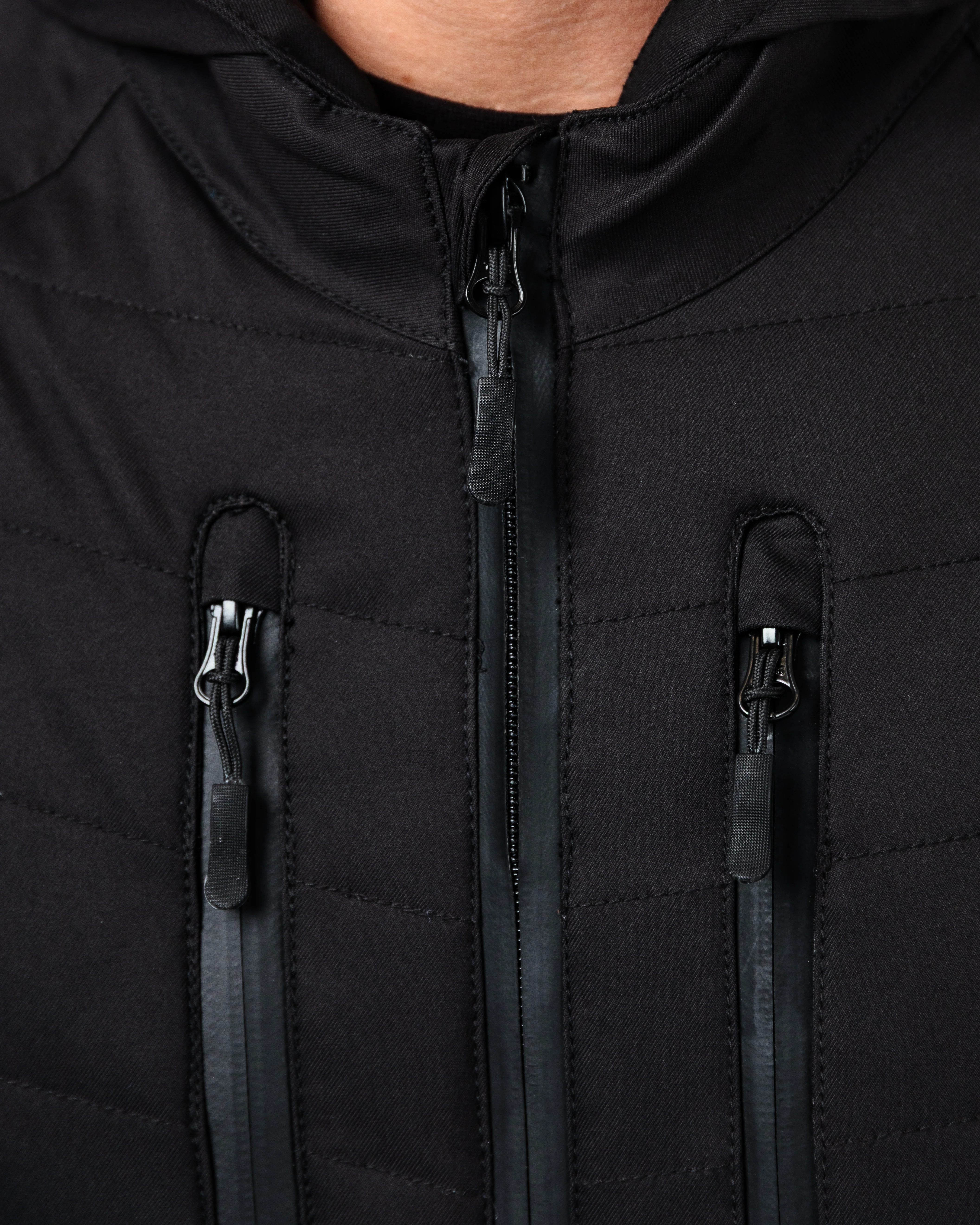 Tino Black & Coral Blue Waterproof Motorcycle Jacket - Image 11