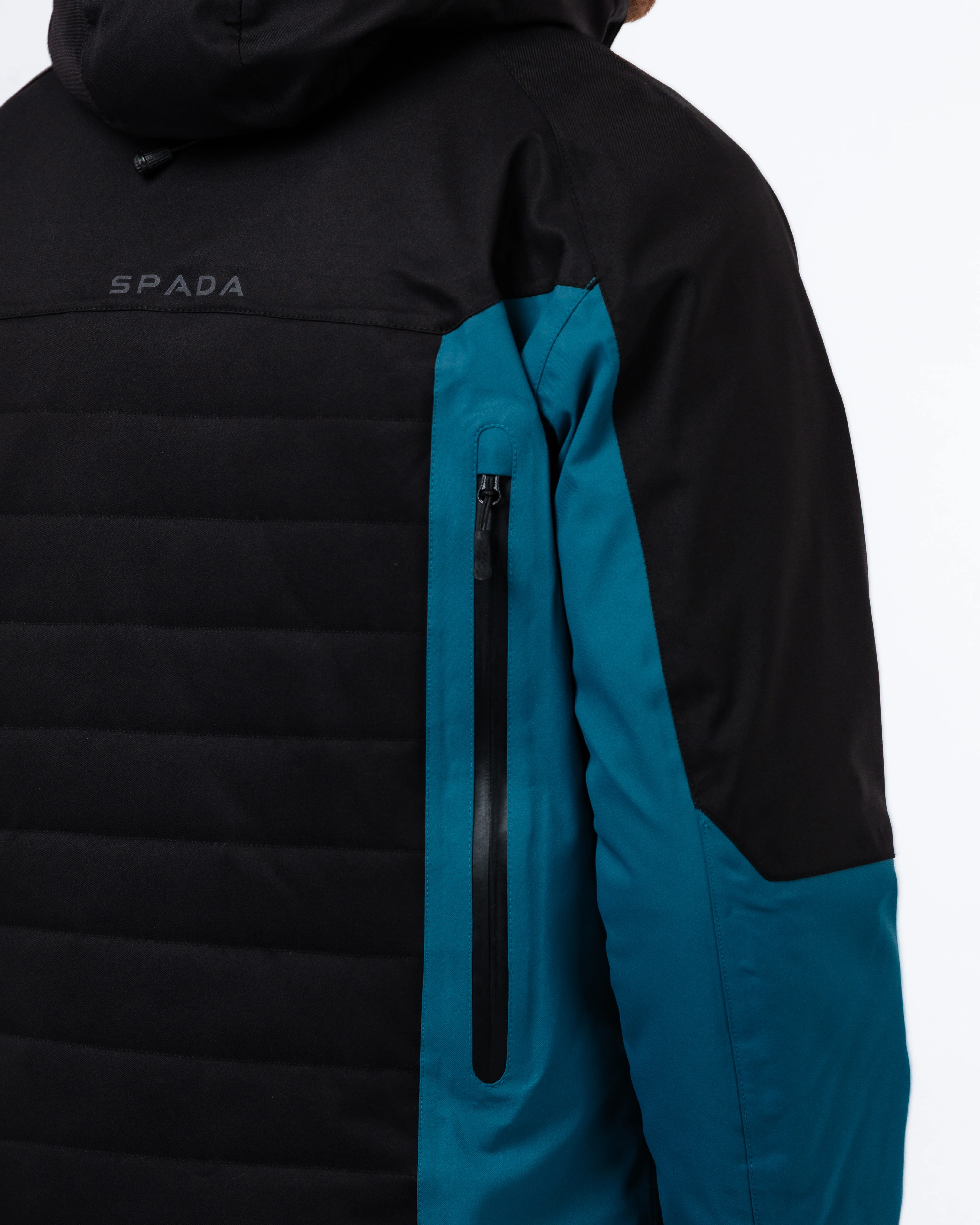 Tino Black & Coral Blue Waterproof Motorcycle Jacket - Image 6