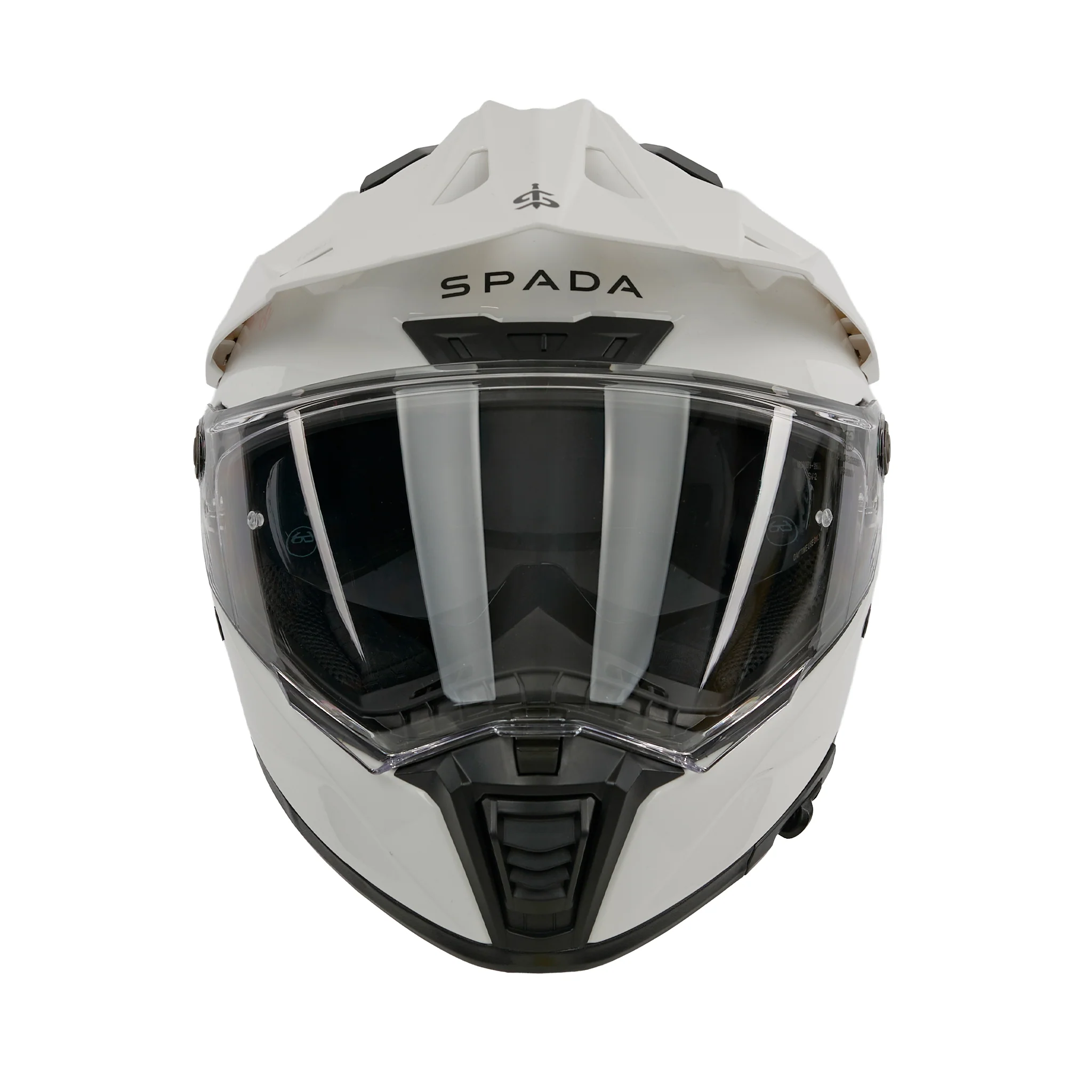 Trailhawk White Full Face Adventure Motorbike Helmet - Image 3
