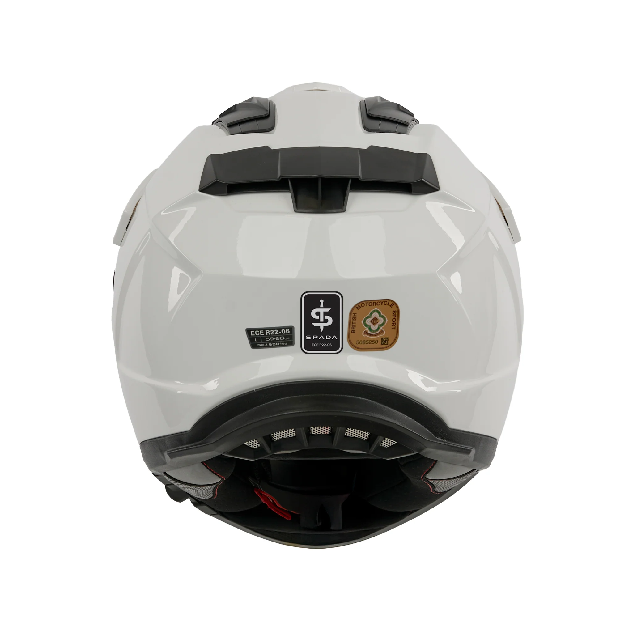 Trailhawk White Full Face Adventure Motorbike Helmet - Image 4