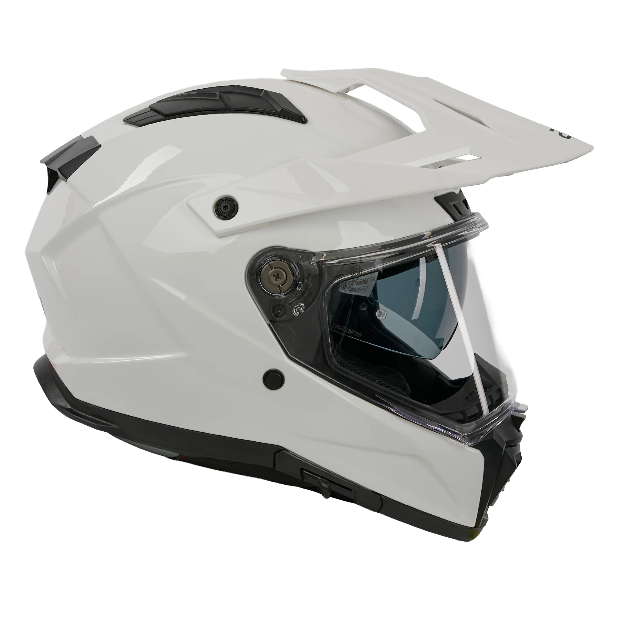 Trailhawk White Full Face Adventure Motorbike Helmet - Image 7