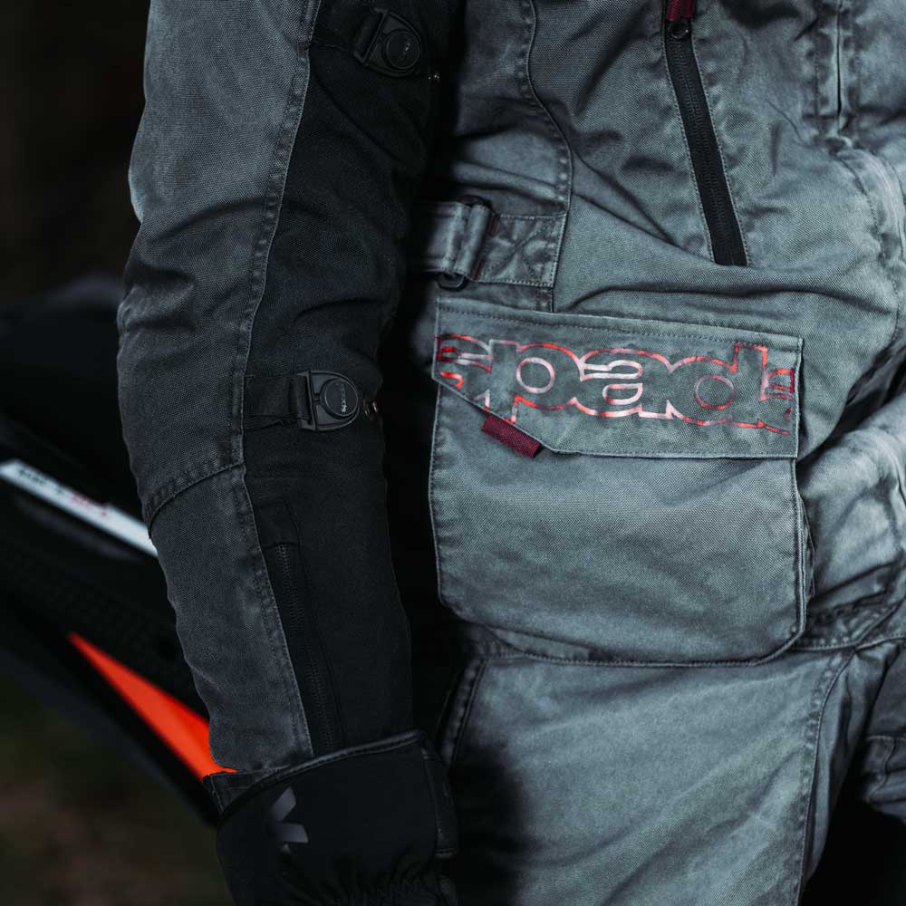 Tucson V3 Grey Motorcycle Jacket - Image 5