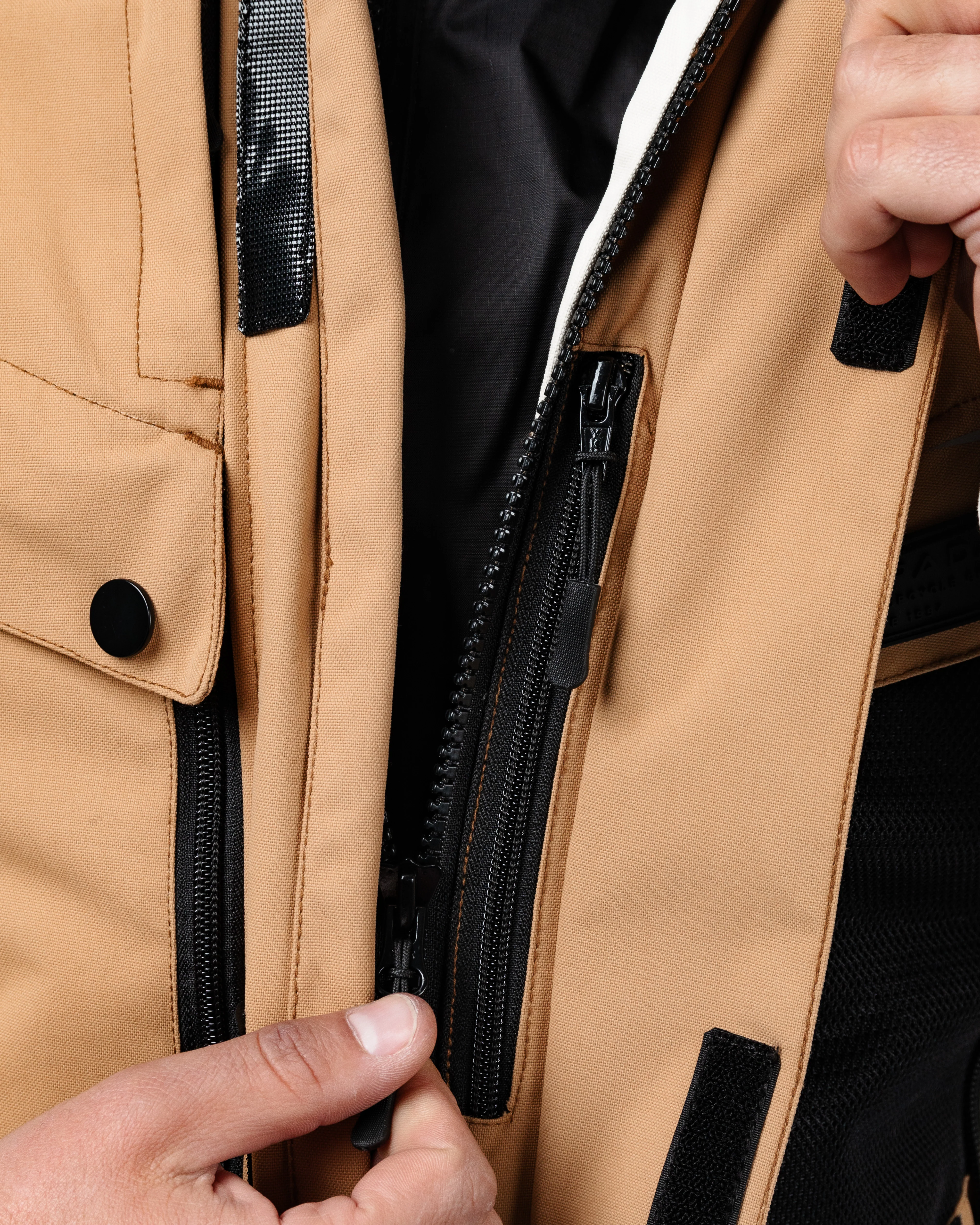 Vanguard Desert Sand Motorcycle Jacket - Image 18