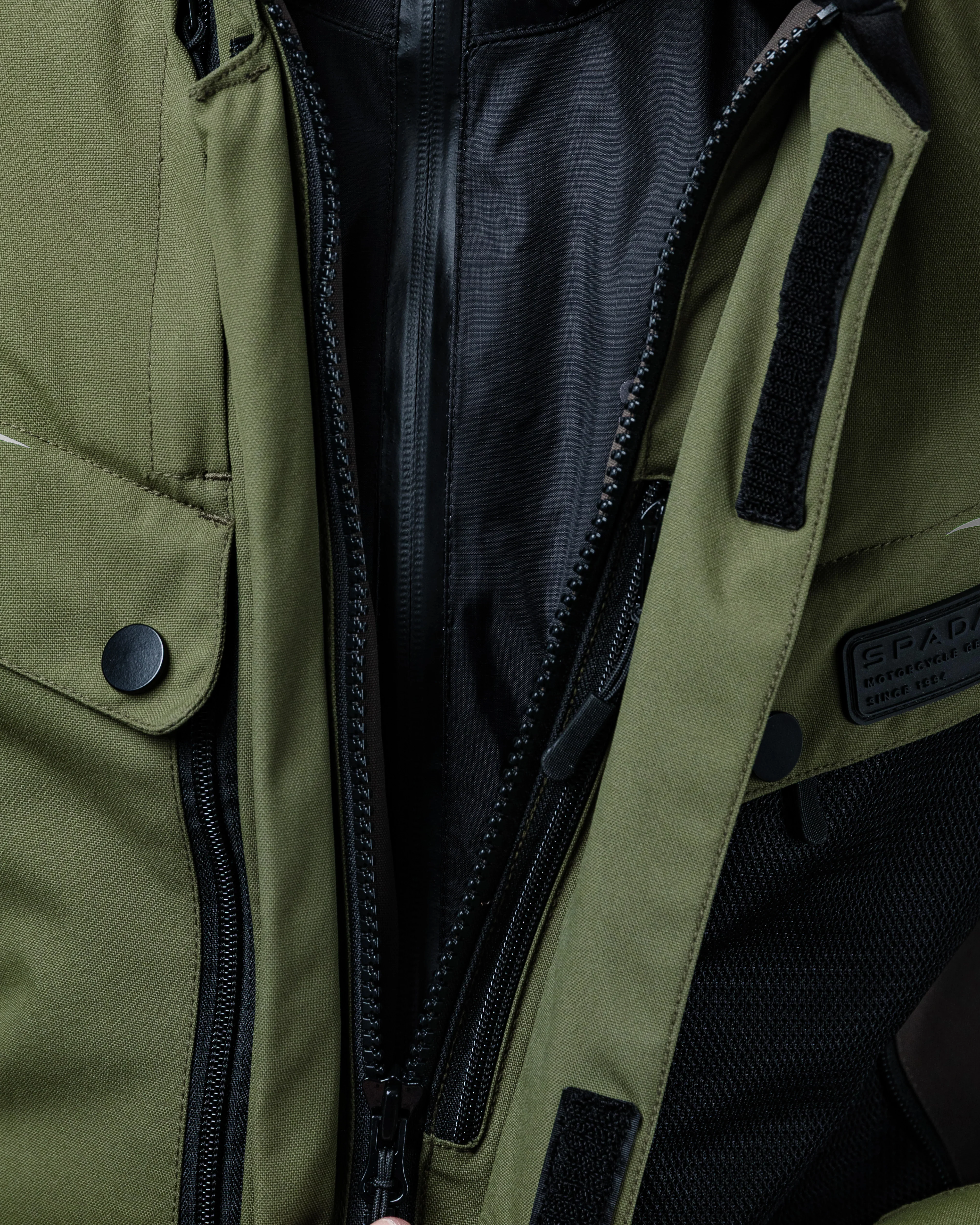 Vanguard Forest Green Motorcycle Jacket - Image 12
