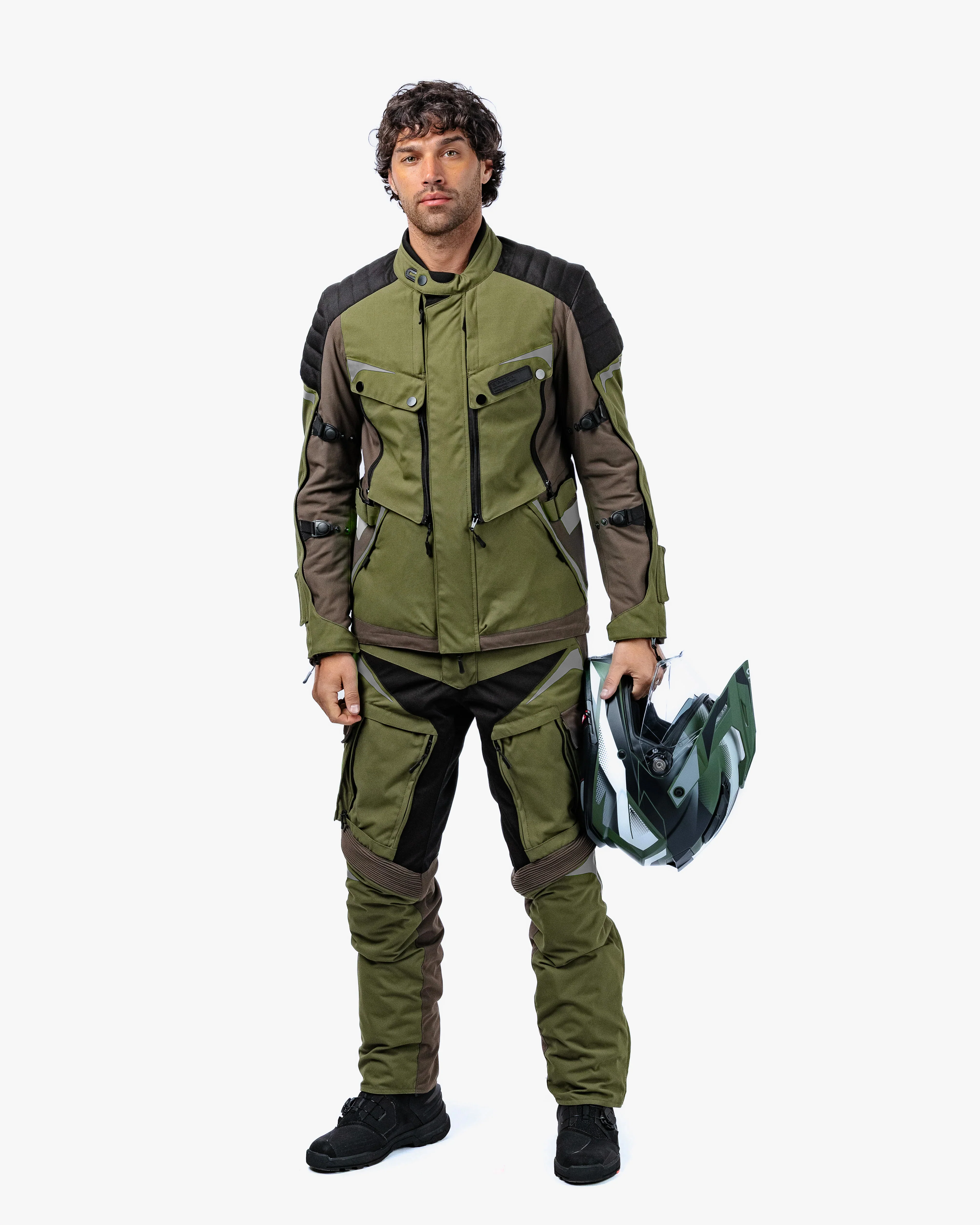 Vanguard Forest Green Motorcycle Jacket - Image 5