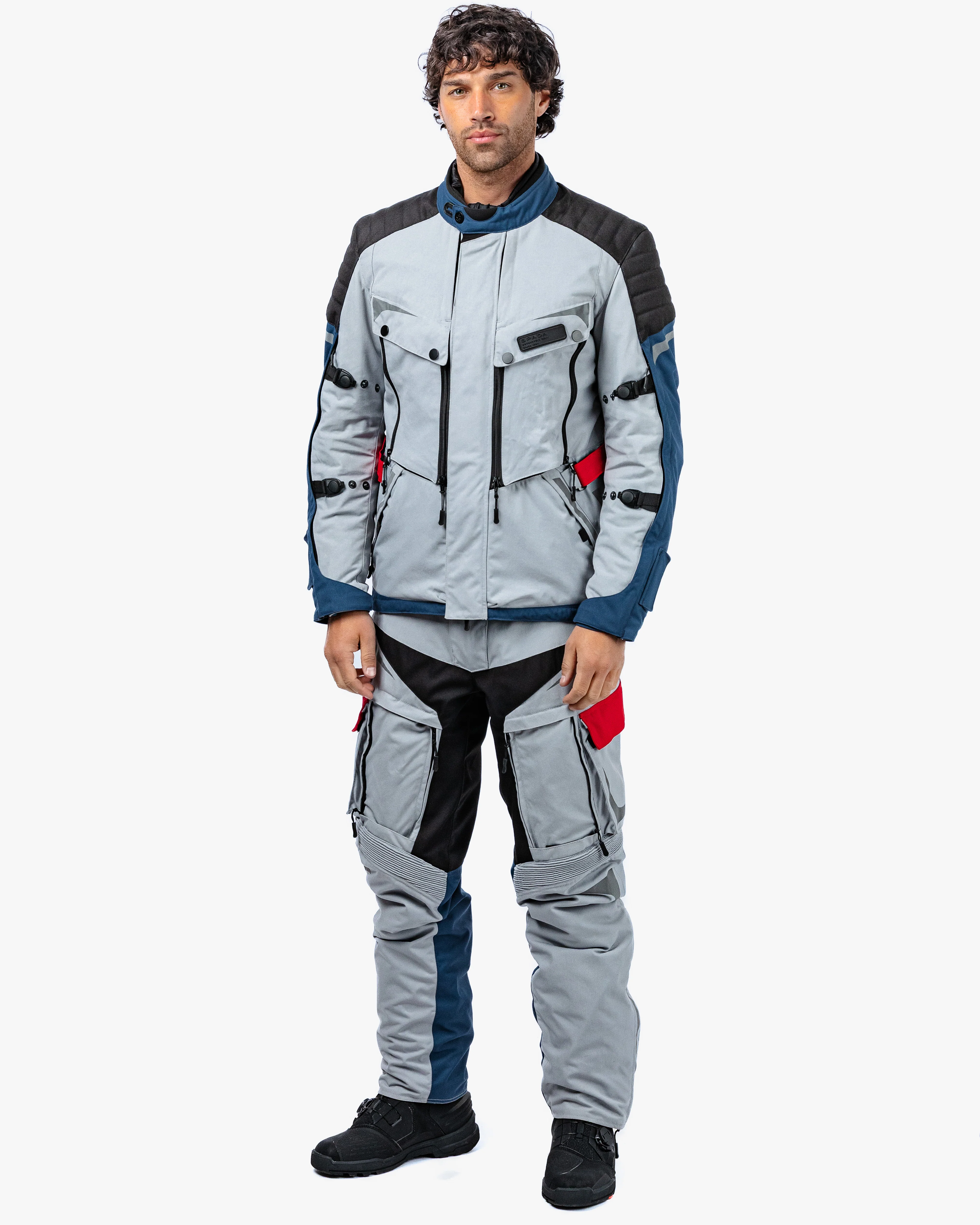 Vanguard Racing Grey Motorcycle Jacket - Image 3