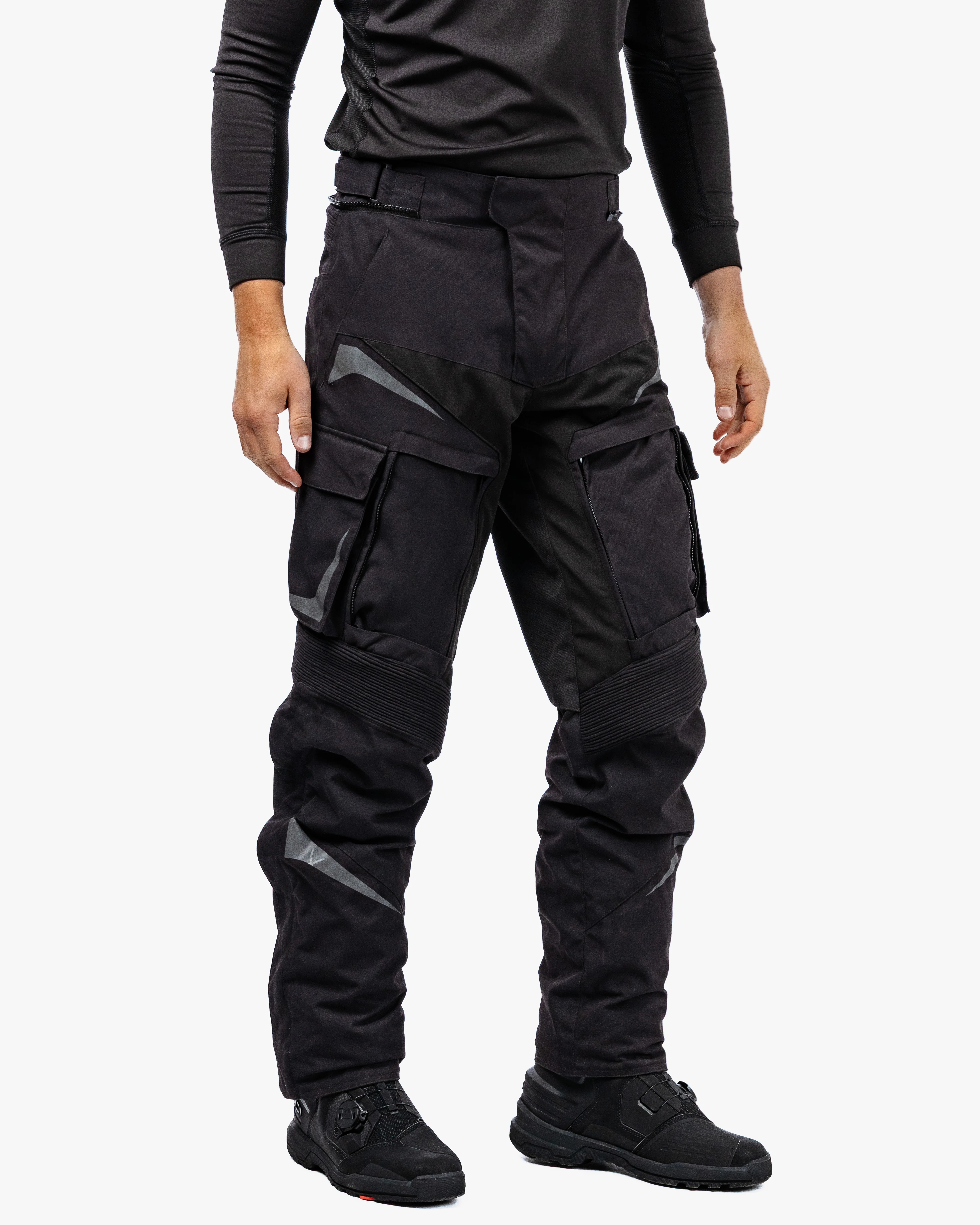Vanguard Stealth Black Motorcycle Trousers - Image 3