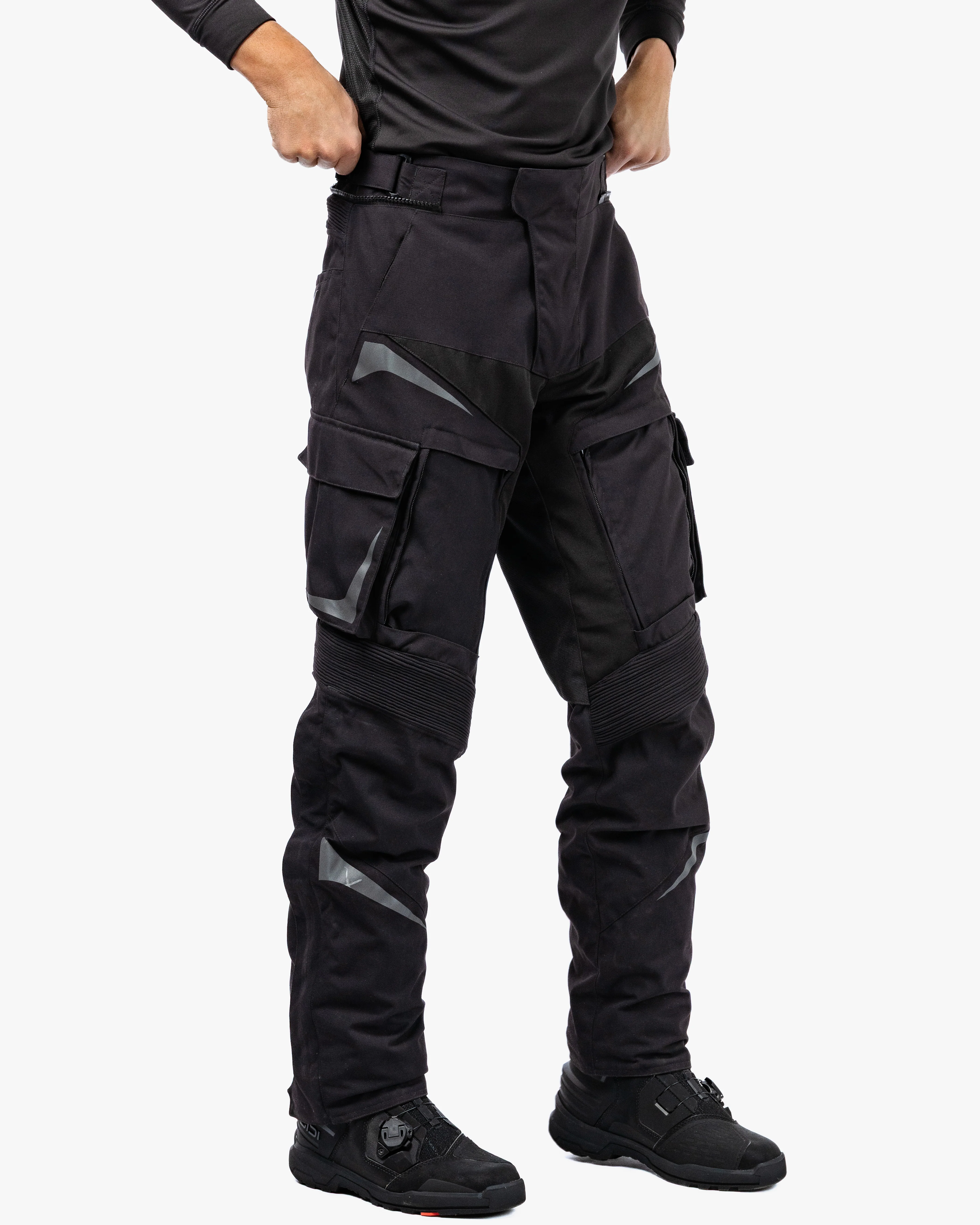 Vanguard Stealth Black Motorcycle Trousers - Image 4